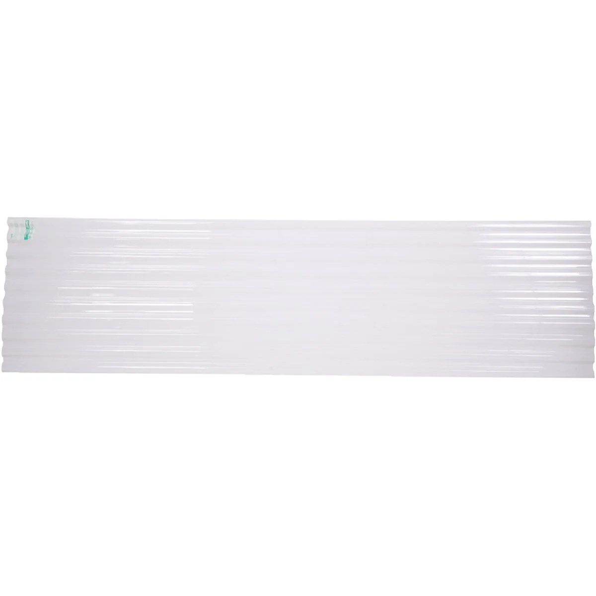 Stylish Tuftex PolyCarb 26 In. x 8 Ft. Translucent White Square Wave Polycarb Vinyl Corrugated Panels Recyclable