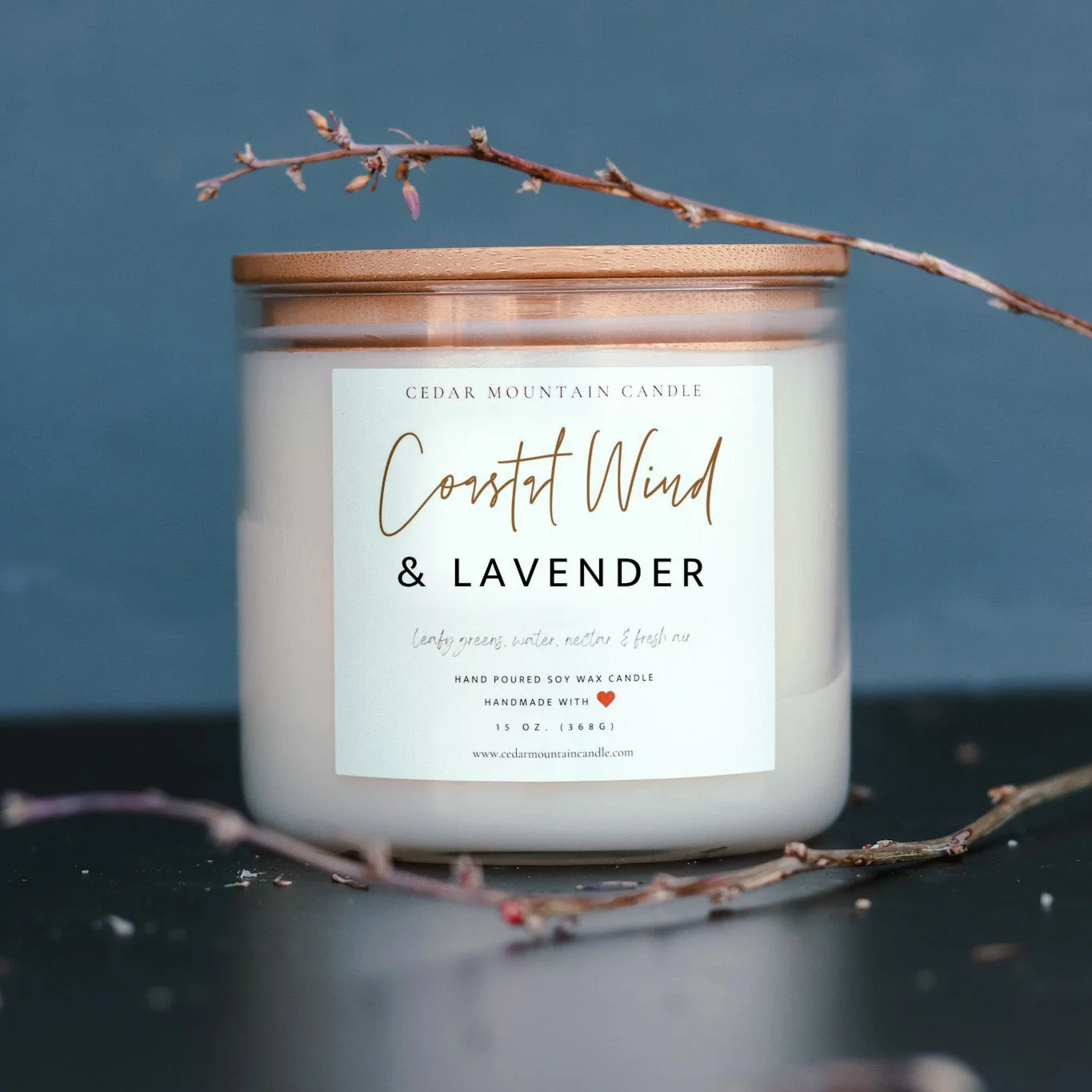 Convenient Coastal Wind Lavender - 3 Wick Jar Candle Powerful