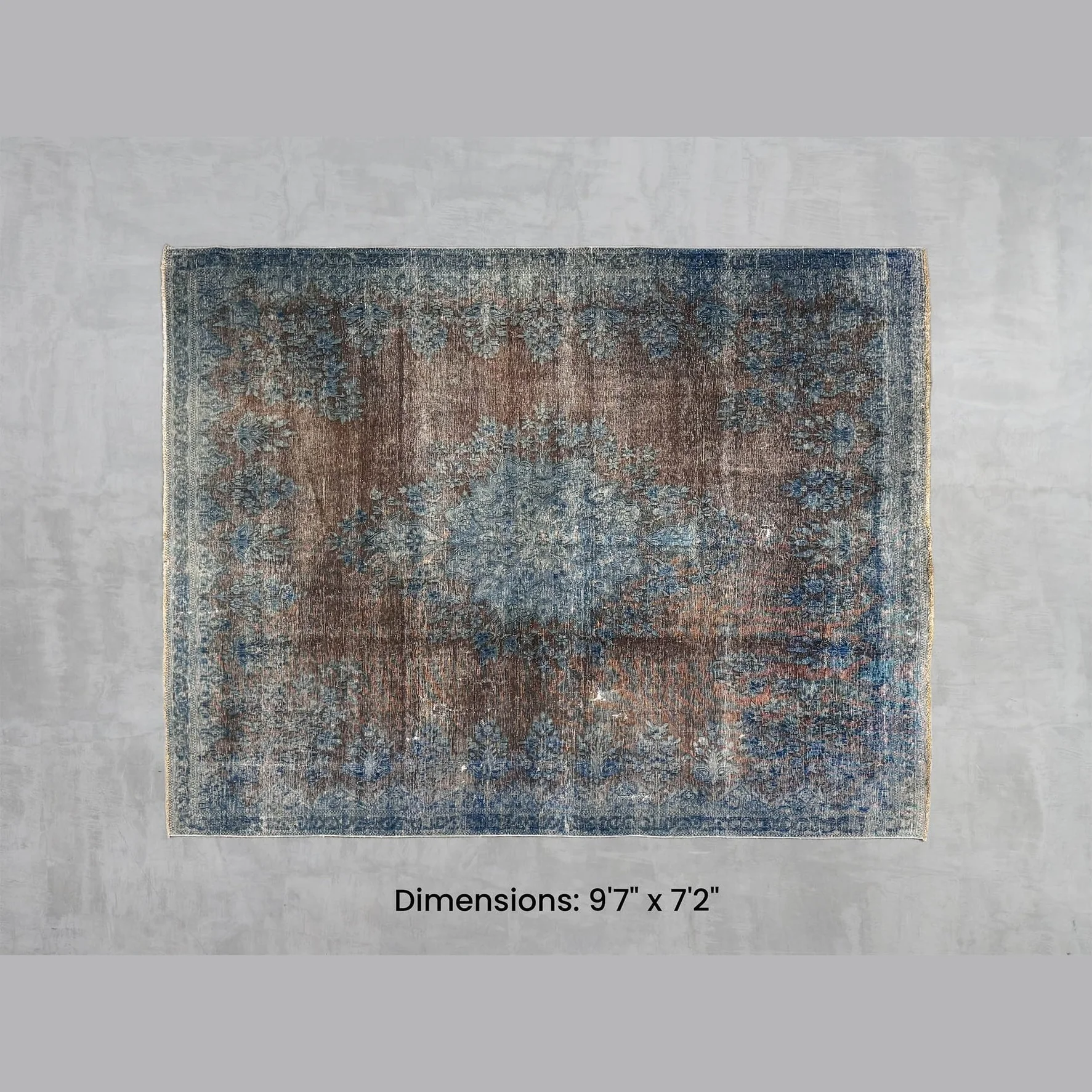 Advanced Namaste Rug - Blue Brown 9'7 x 7'2 Fashionable