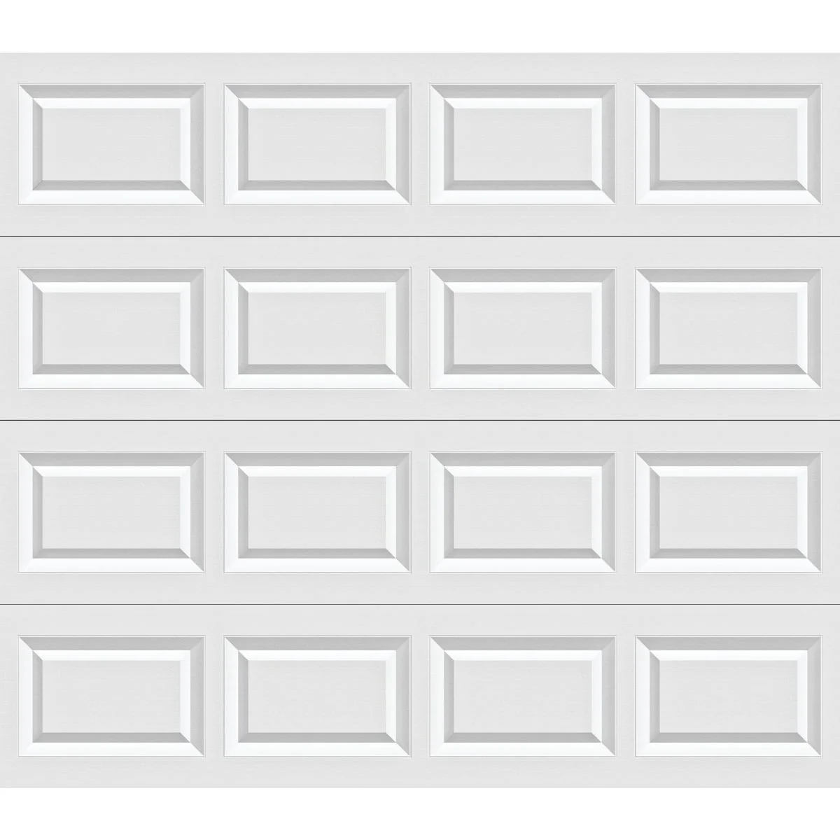 Stylish Holmes Bronze Series 8 Ft. W x 7 Ft. H White Steel Garage Door w Extension Springs Elite