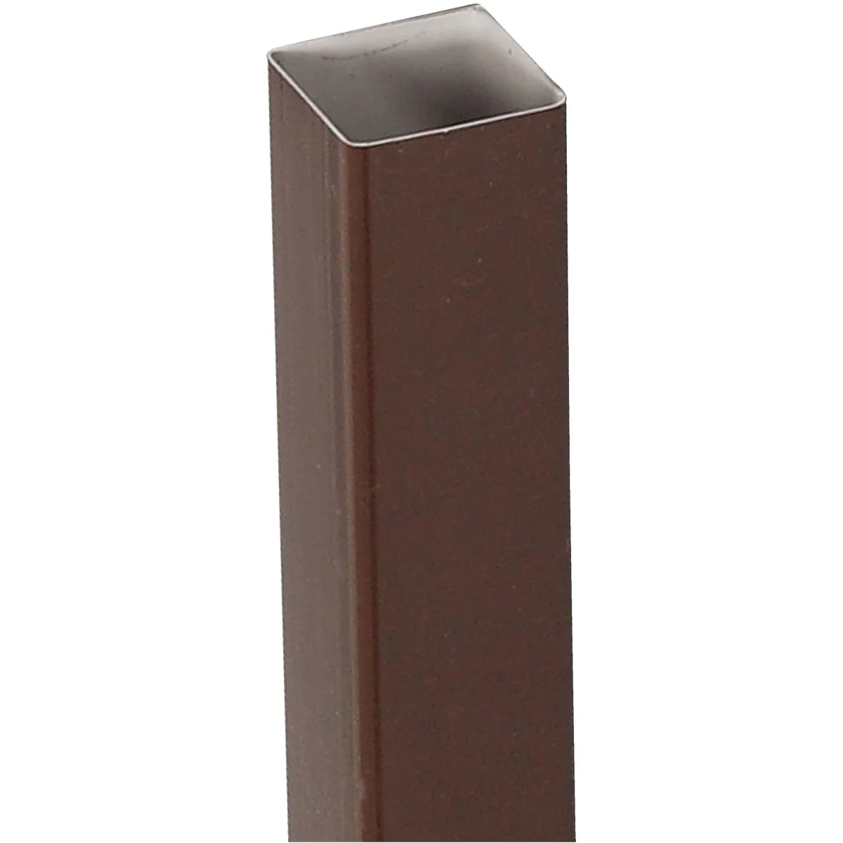 Practical Amerimax 2 In. Square x 10 Ft. Brown Vinyl Downspout Clean
