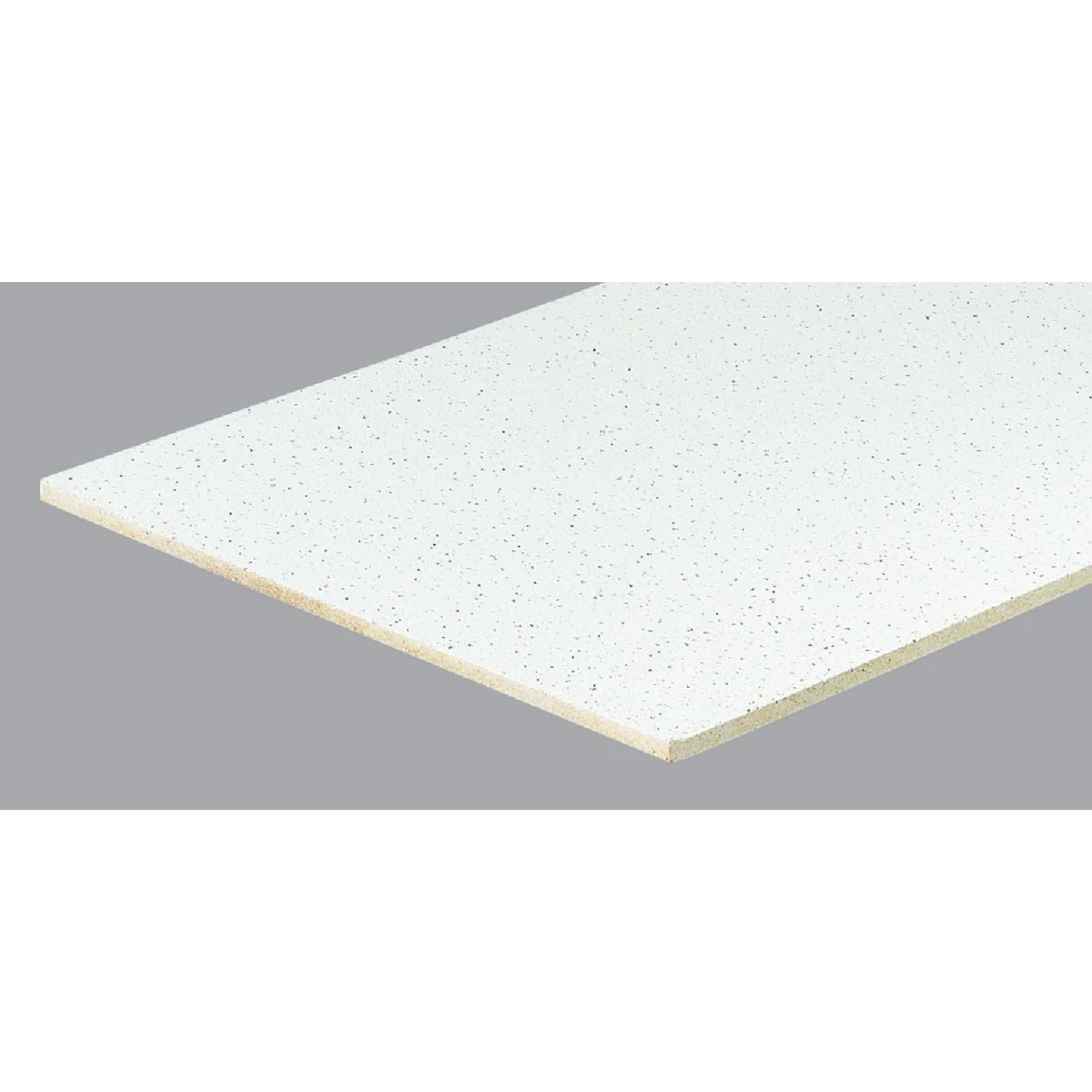 Consistent Radar Fissured 2 Ft. x 4 Ft. White Mineral Fiber Square Edge Suspended Ceiling Tile 8-Count Efficient