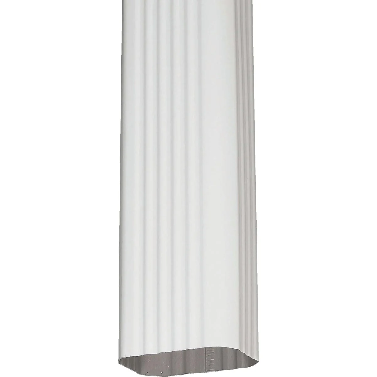Prestigious Spectra Metals 3 In. x 4 In. White Aluminum Downspout Practical