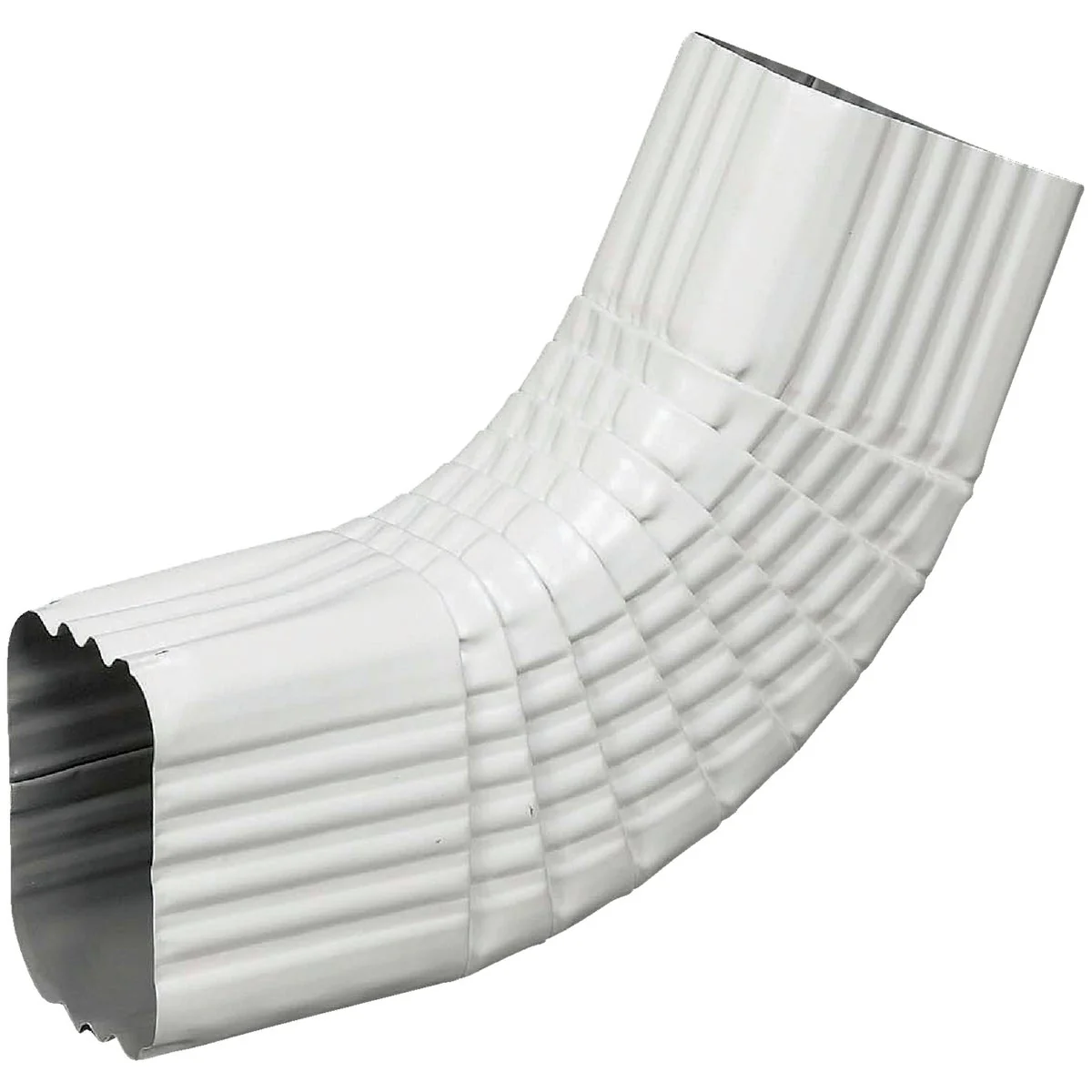 Expertly Made Spectra Metals 3 x 4 In. Aluminum White Side Downspout Elbow Consistent