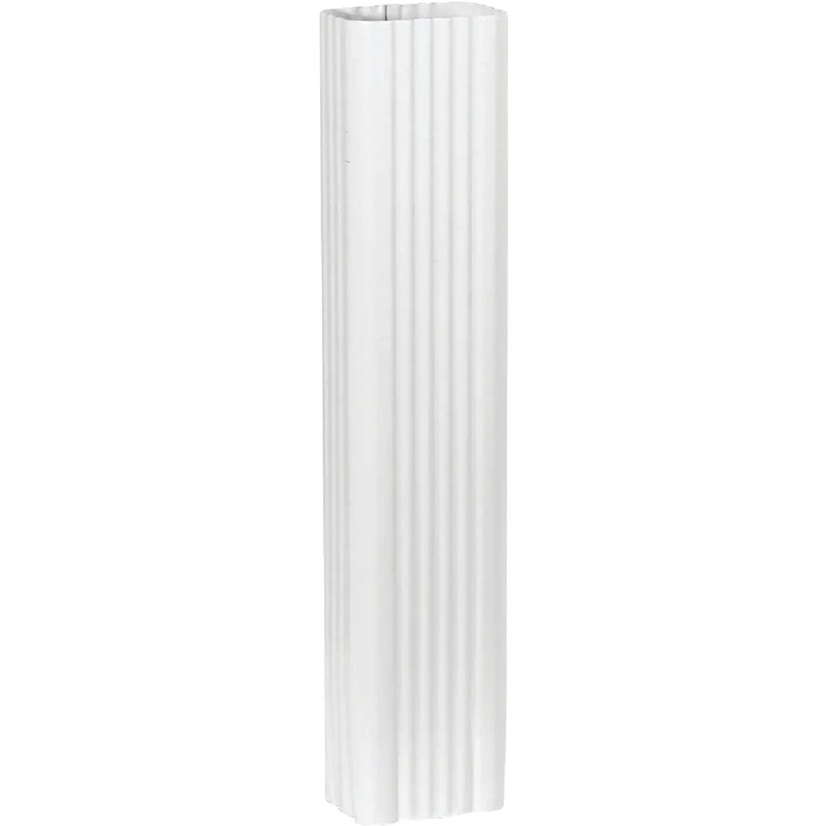 Organic Spectra Metals 3 In. x 4 In. x 15 In. K-Style White Aluminum Downspout Extension Easy-to-Use