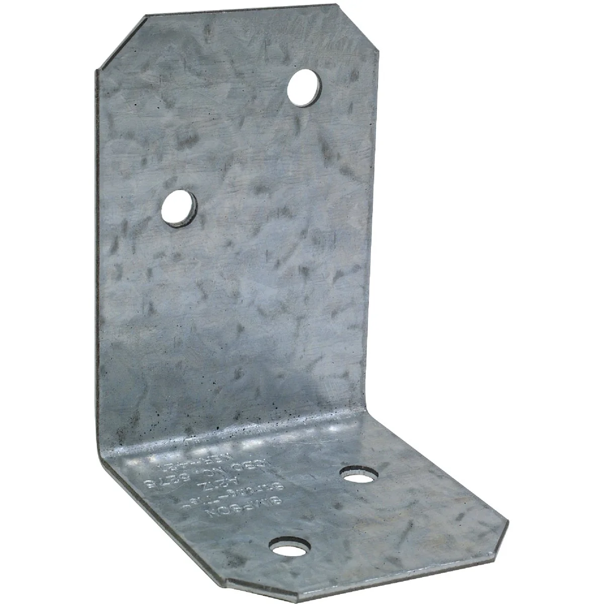 Smooth Simpson Strong-Tie ZMax 2 In. x 1-1 2 In. x 1-3 8 In. Galvanized Steel 18 ga Reinforcing Angle High-Quality