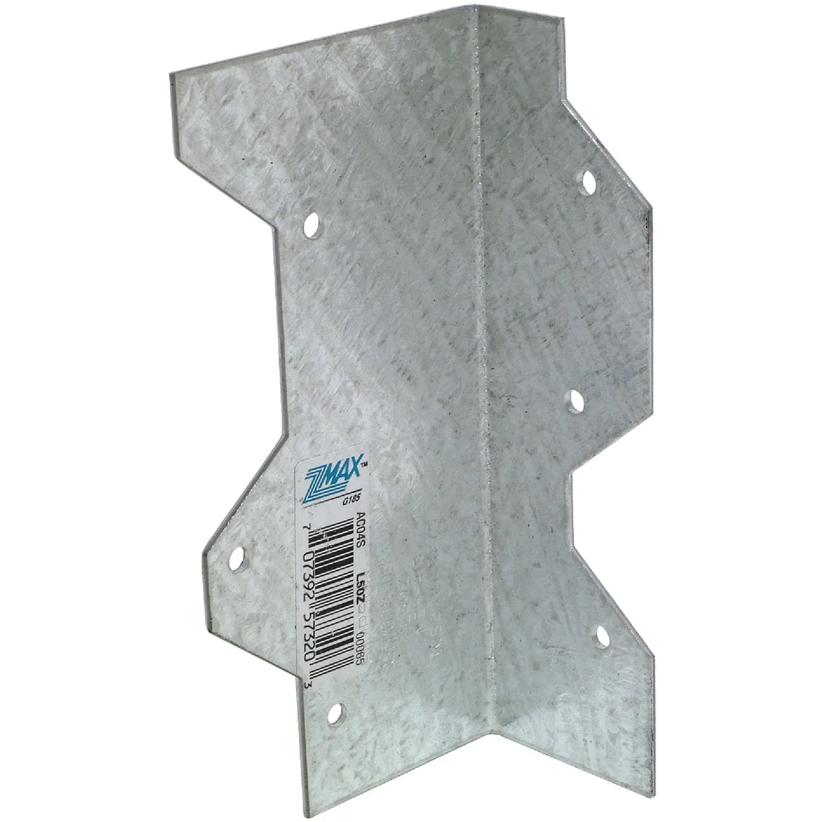Premium Material Simpson Strong-Tie ZMax 5 In. Galvanized Steel 16 ga Reinforcing L-Angle Enhanced