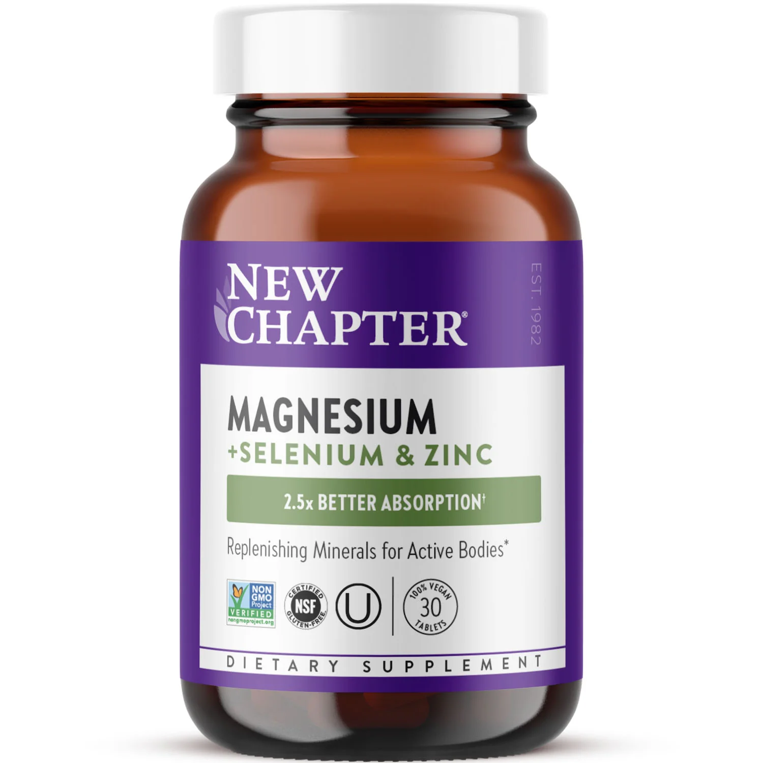Long-Lasting New Chapter Magnesium-Selenium-Zinc Supplement for Active Bodies Comfortable