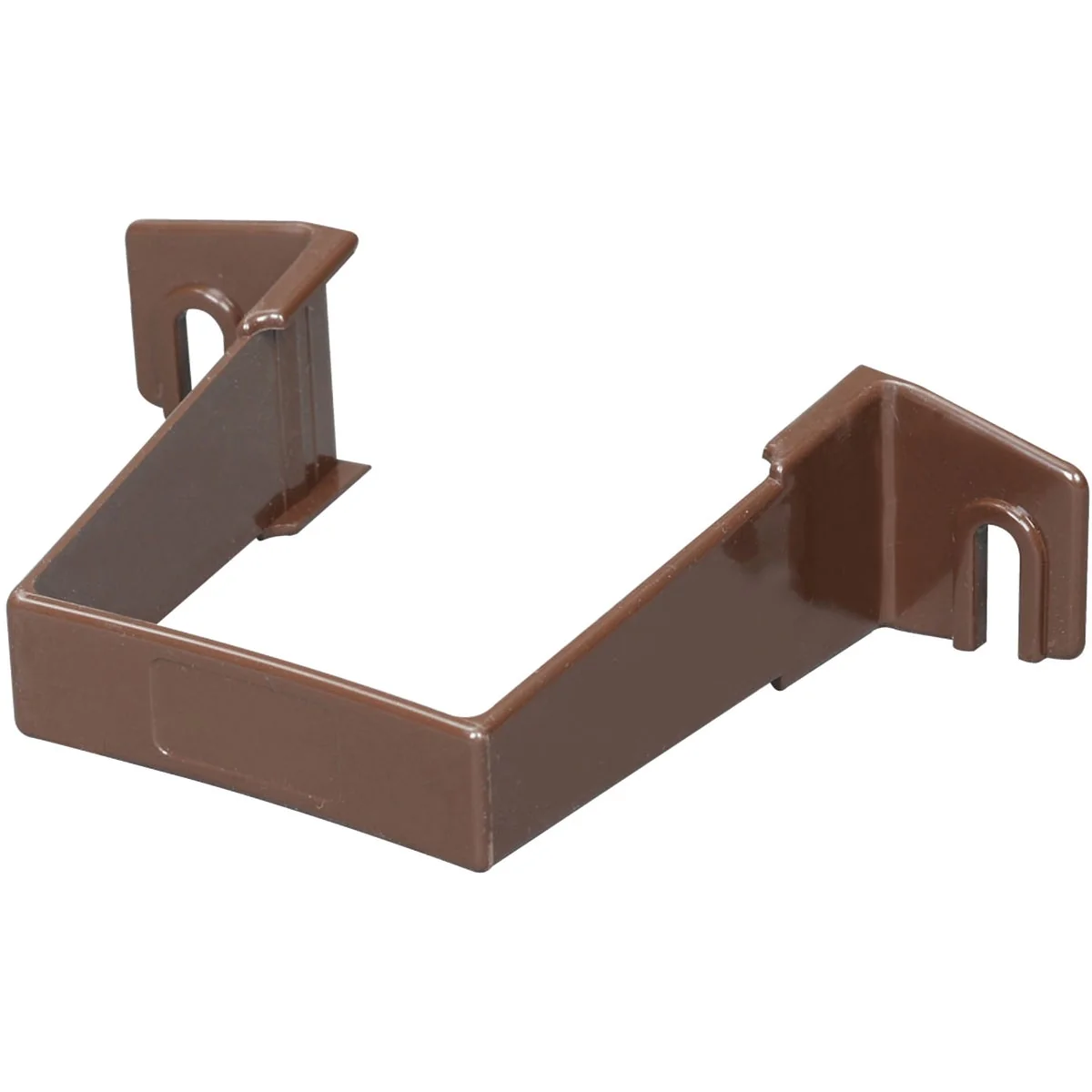 Responsible Amerimax 2 In. Contemporary Brown Vinyl Square Downspout Clip Natural