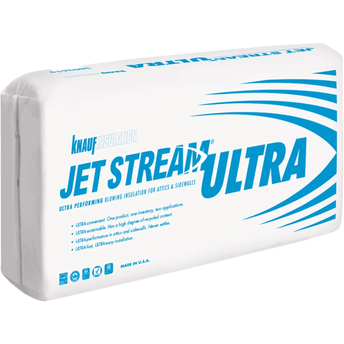 Soft Knauf Jet Stream Ultra Blow-In Fiberglass Insulation Original