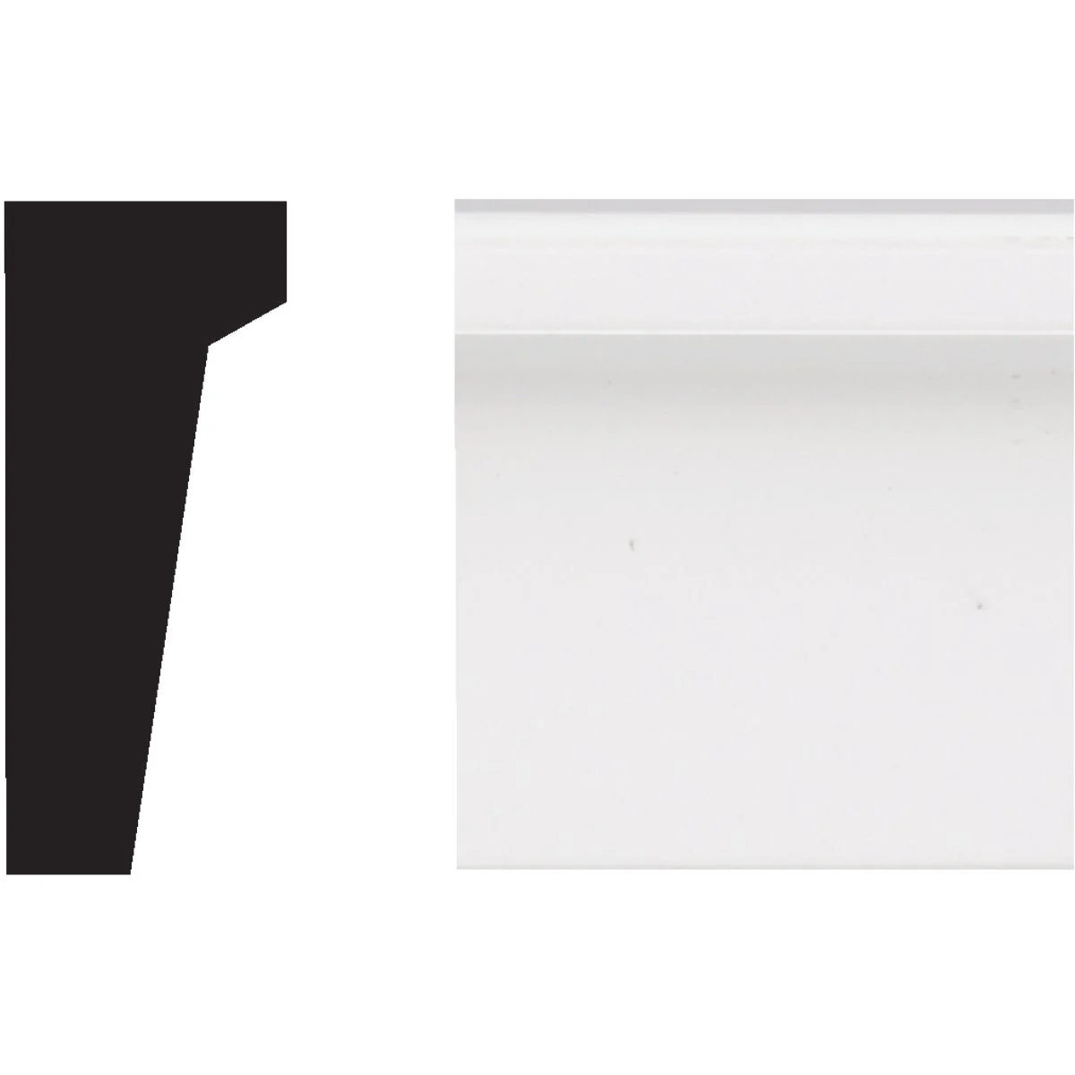 Efficient Royal 11 16 In. W. x 1-5 8 In. H. x 12 Ft. L. White PVC Garage Door Drip Cap Official
