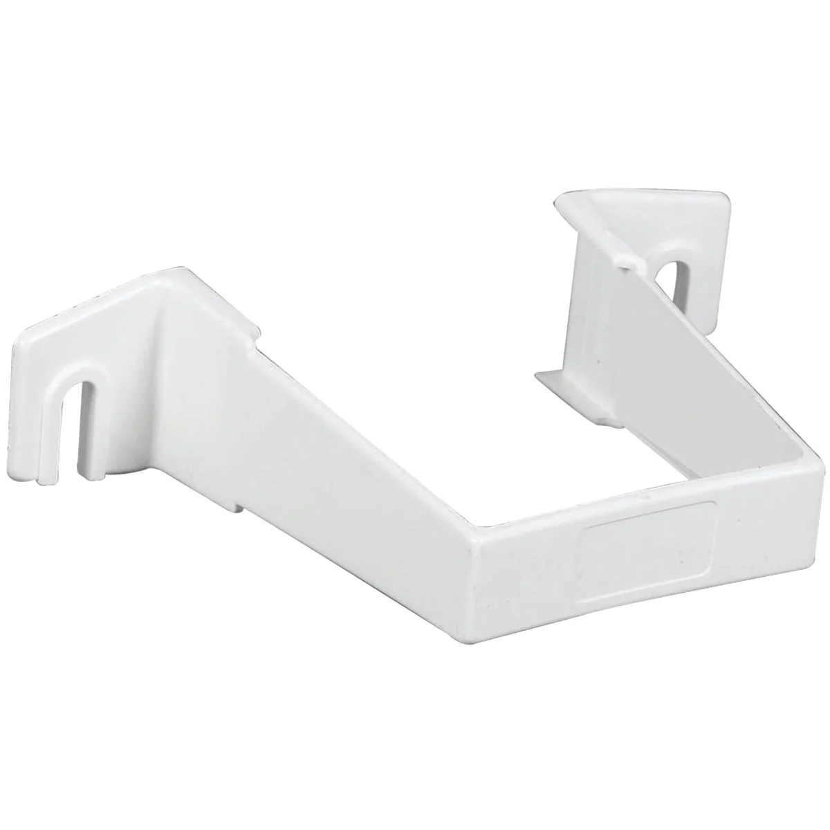 Superior Amerimax 2 In. Contemporary White Vinyl Square Downspout Clip Traditional