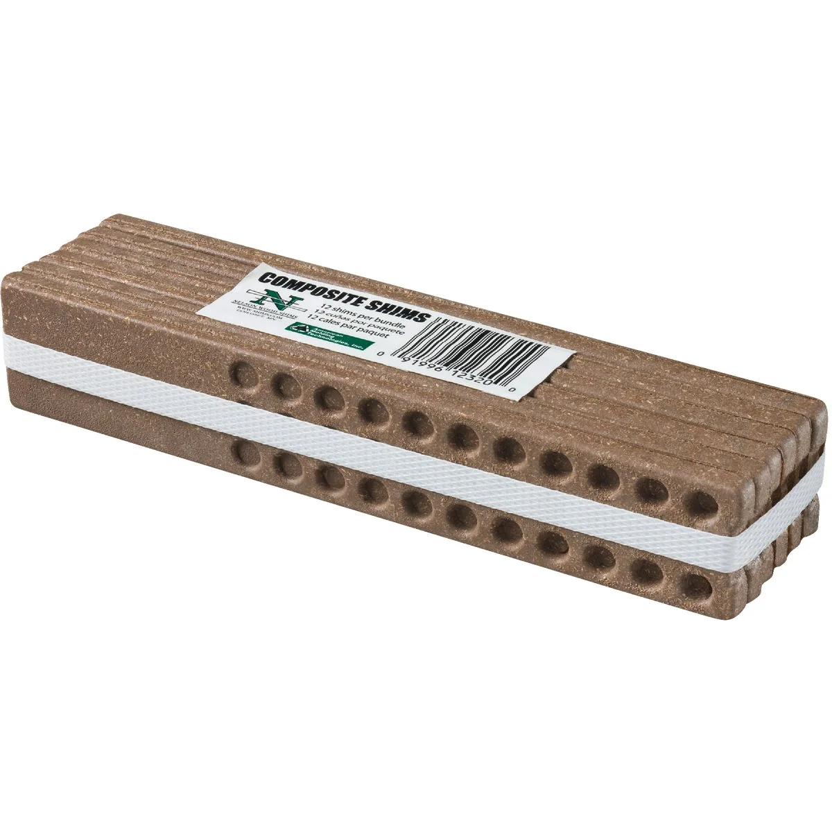 High-End Nelson Wood Shims 8 In. L Composite Shim Bundle 12-Count Smart