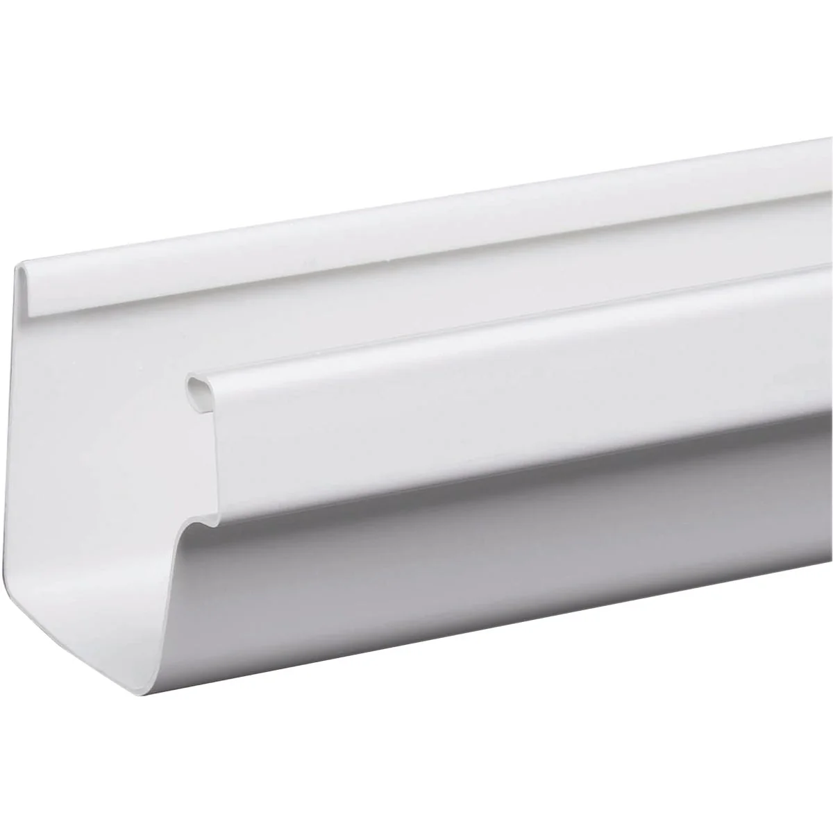 Minimalist Amerimax 5 In. Traditional K-Style White Vinyl Gutter 10 Ft. Green
