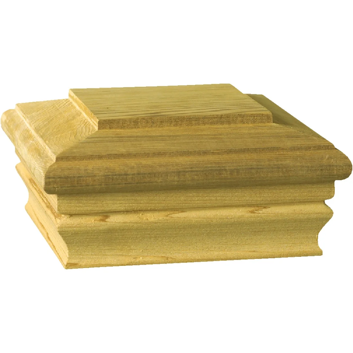 Superior Deckorators 4 In. x 4 In. Cedar Press-On Post Cap High-Performance