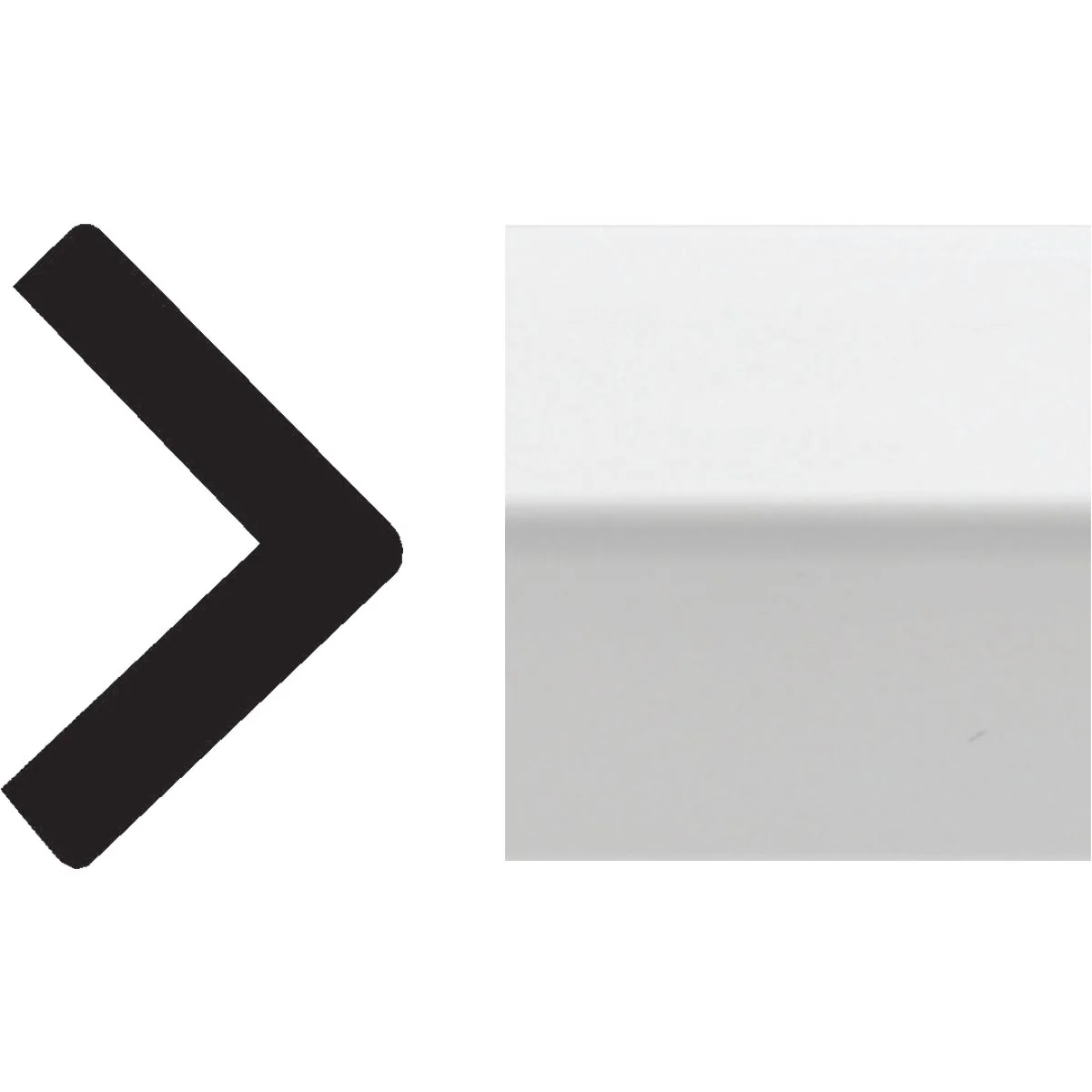 Elegant Royal 1-1 4 In. x 1-1 4 In. x 8 Ft. White PVC Outside Corner Molding Exclusive