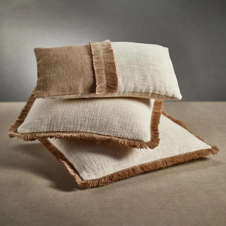 Enhanced Zodax Amaranth 2-Tone Cotton And Jute Throw Pillows Set Of 2 High-Performance