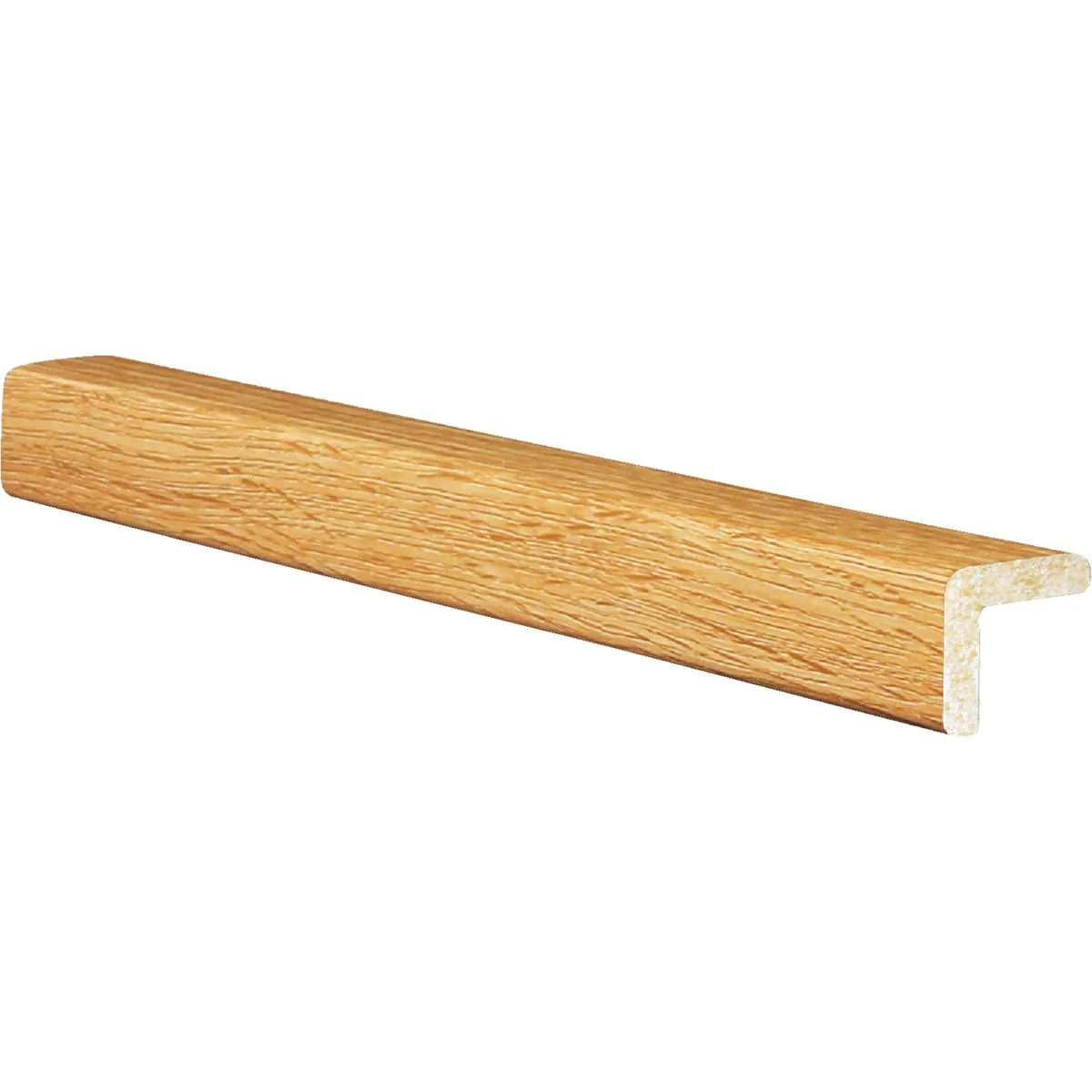 World-Class Inteplast Building Products 15 16 In. W. x 15 16 In. H. x 8 Ft. L. Majestic Oak Polystyrene Large Outside Corner Molding Clean