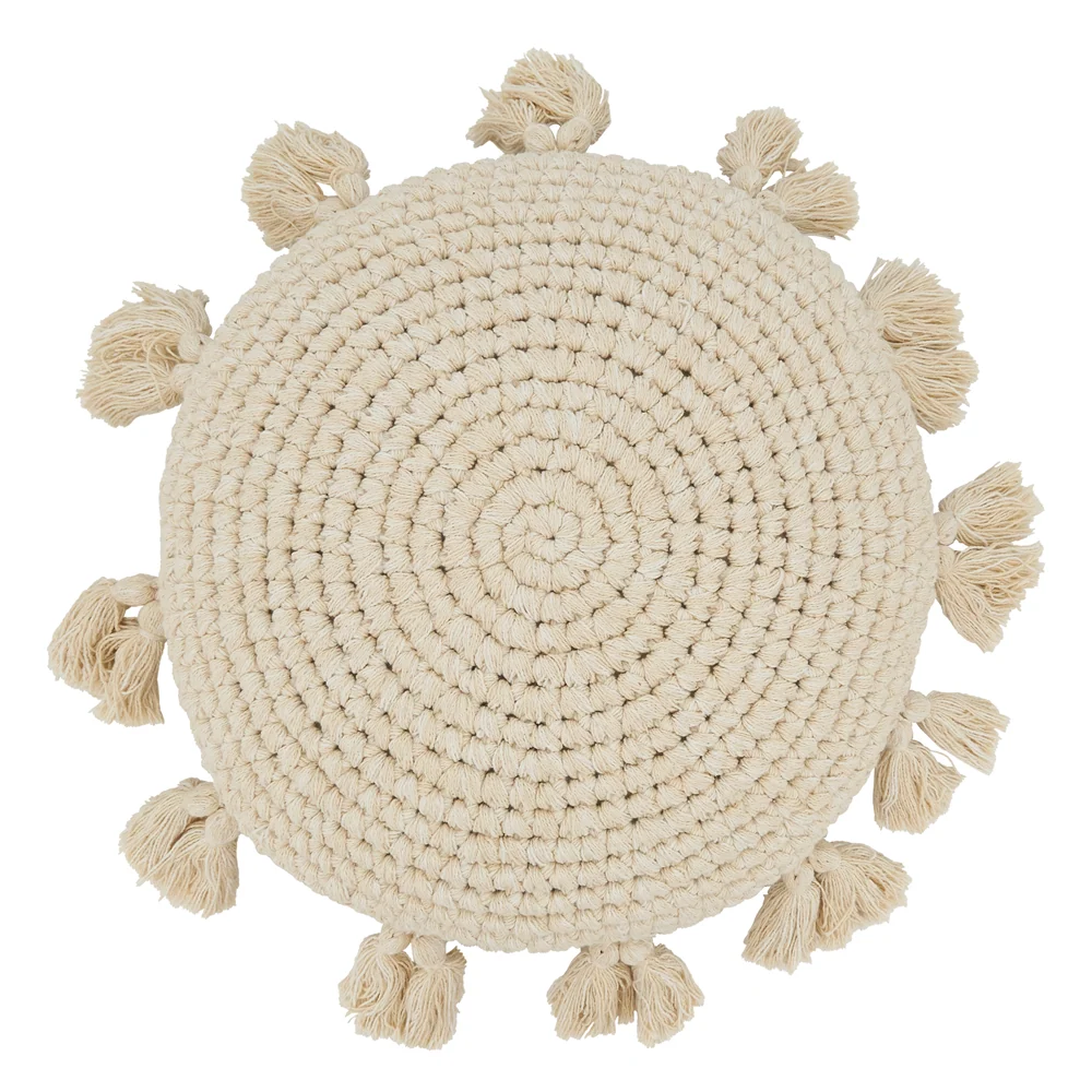 Carefully Designed Round Tassel Pillow - Cover Fine