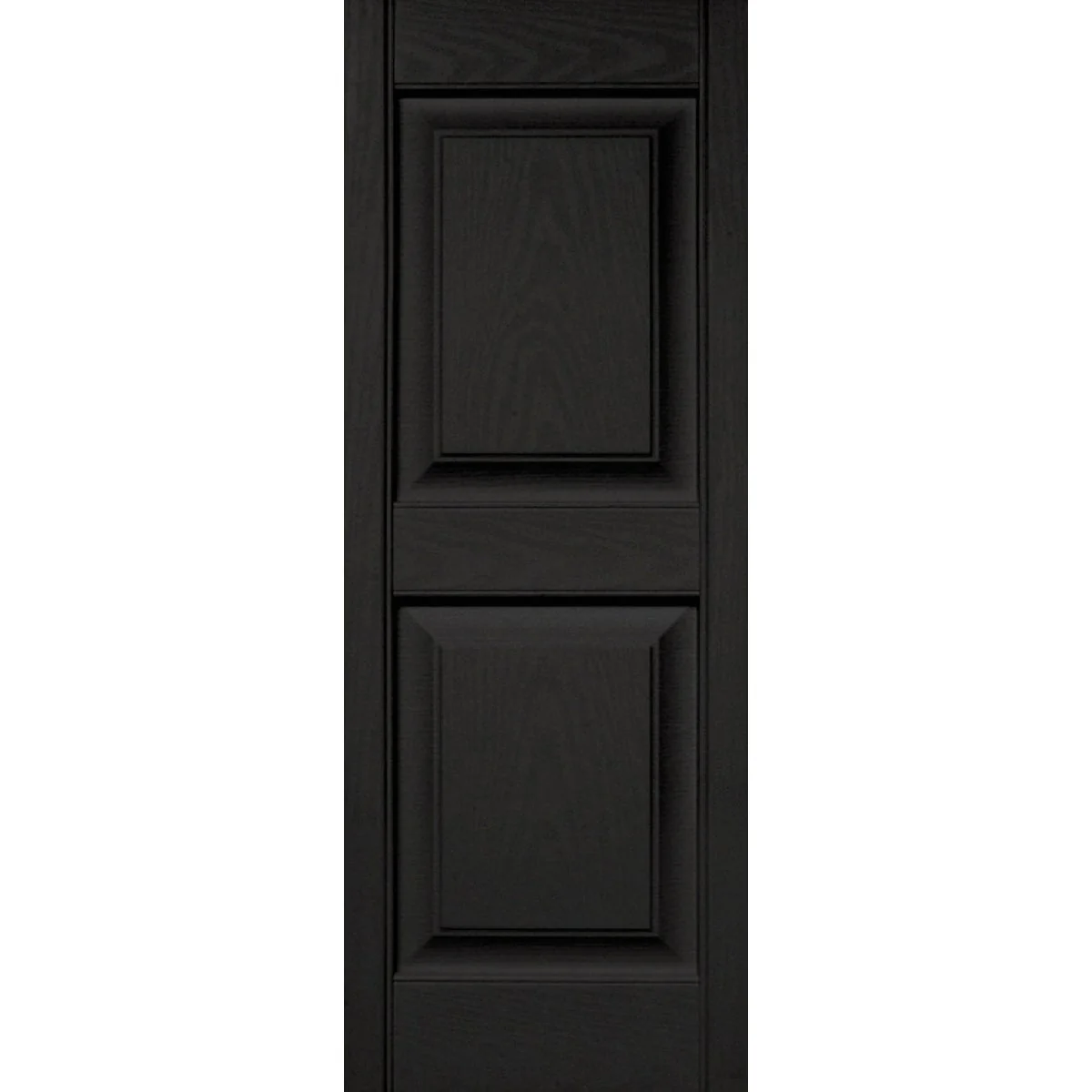 Official Builders Edge 15 in. x 39 in. Black Panel Shutter 2-Pack User-Friendly