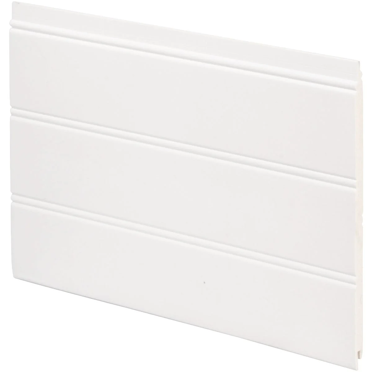 Professional Inteplast Building Products 7-1 2 In. W. x 1 4 In. H. x 8 Ft. L. White PVC Reversible Beaded Wainscot Unique