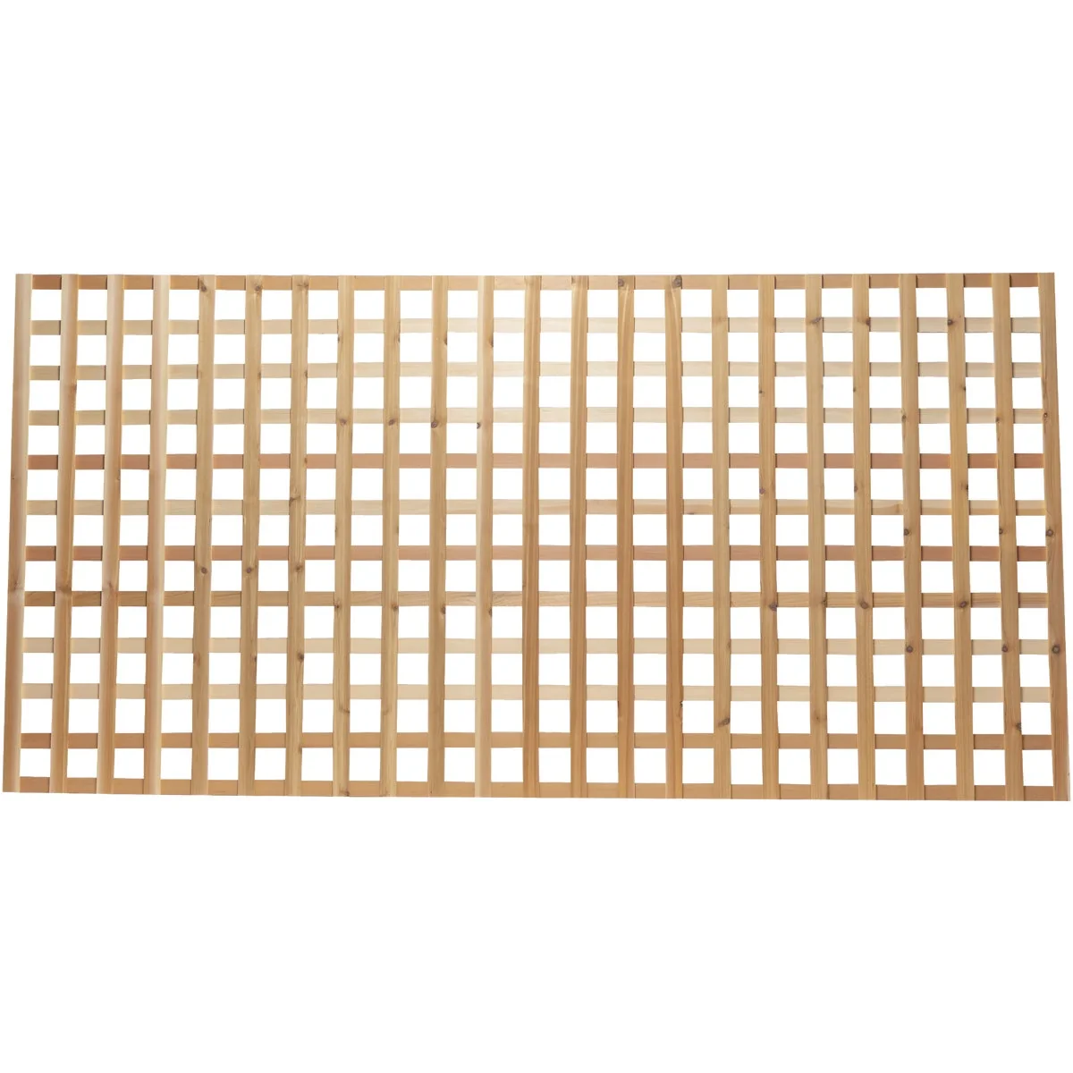 Elite Wood Products 4 Ft. W x 8 Ft. L x 11 16 In. Thick Natural Western Red Cedar Heavy-Duty Lattice Panel Convenient
