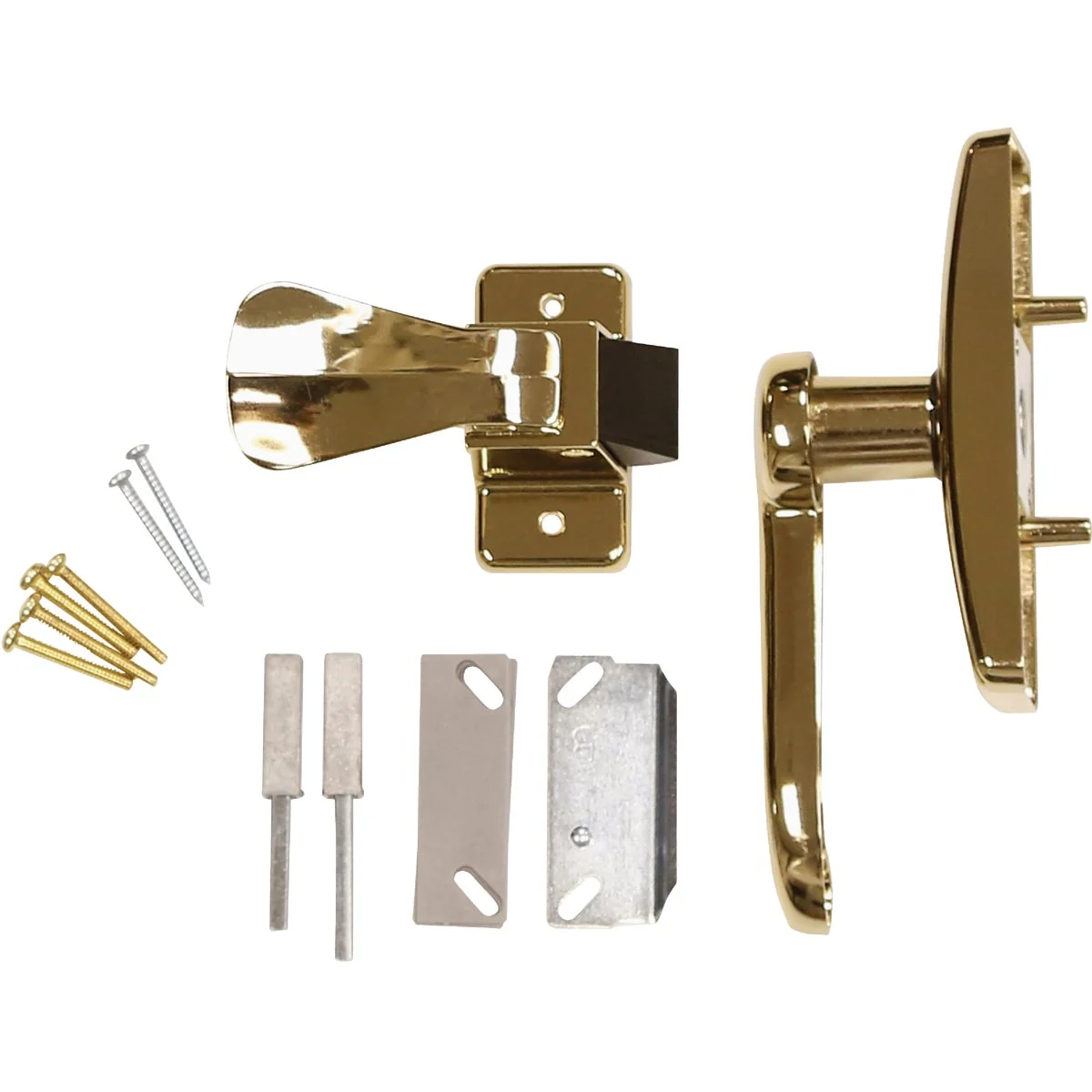 Genuine Larson Georgian Brass Lever Storm Door Latch Convenient