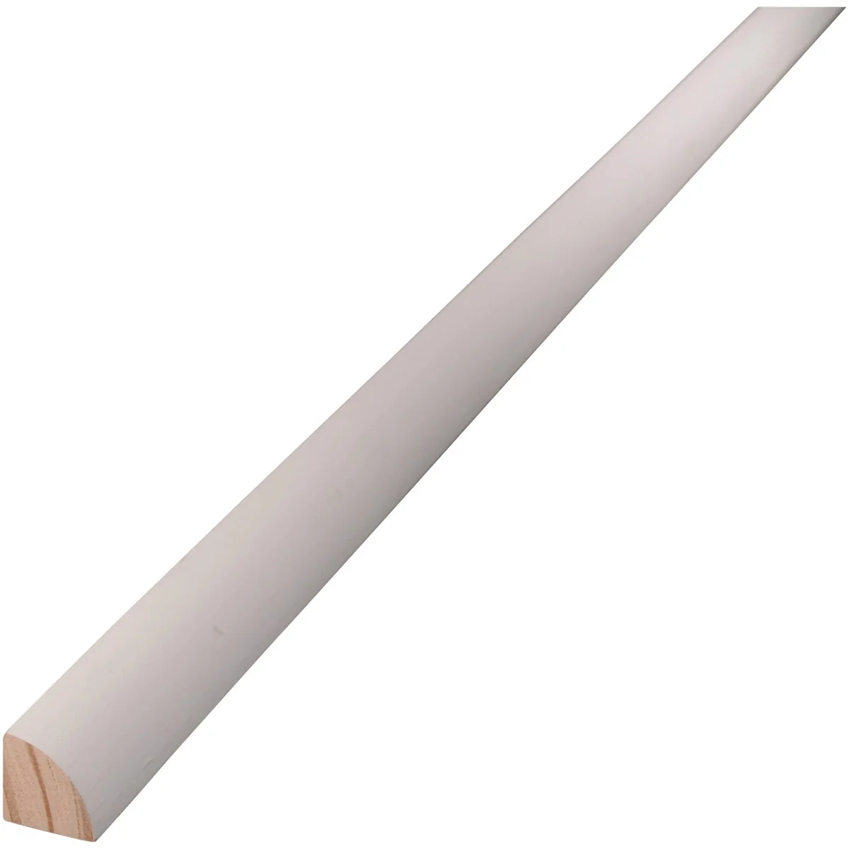 Versatile Alexandria Moulding 3 4 In. W. x 3 4 In. H. x 8 Ft. L. White Finger Joint Pine Quarter Round Molding First-Class