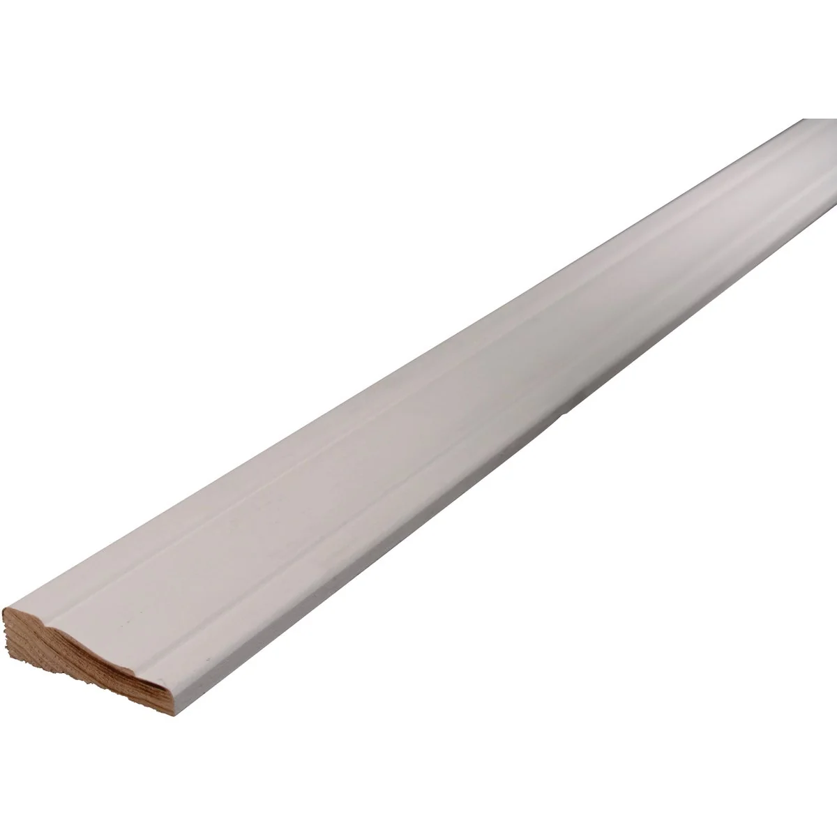 Safe Alexandria Moulding 11 16 In. W. x 2-1 4 In. H. x 7 Ft. L. White Finger Joint Pine Colonial Casing Set Pure