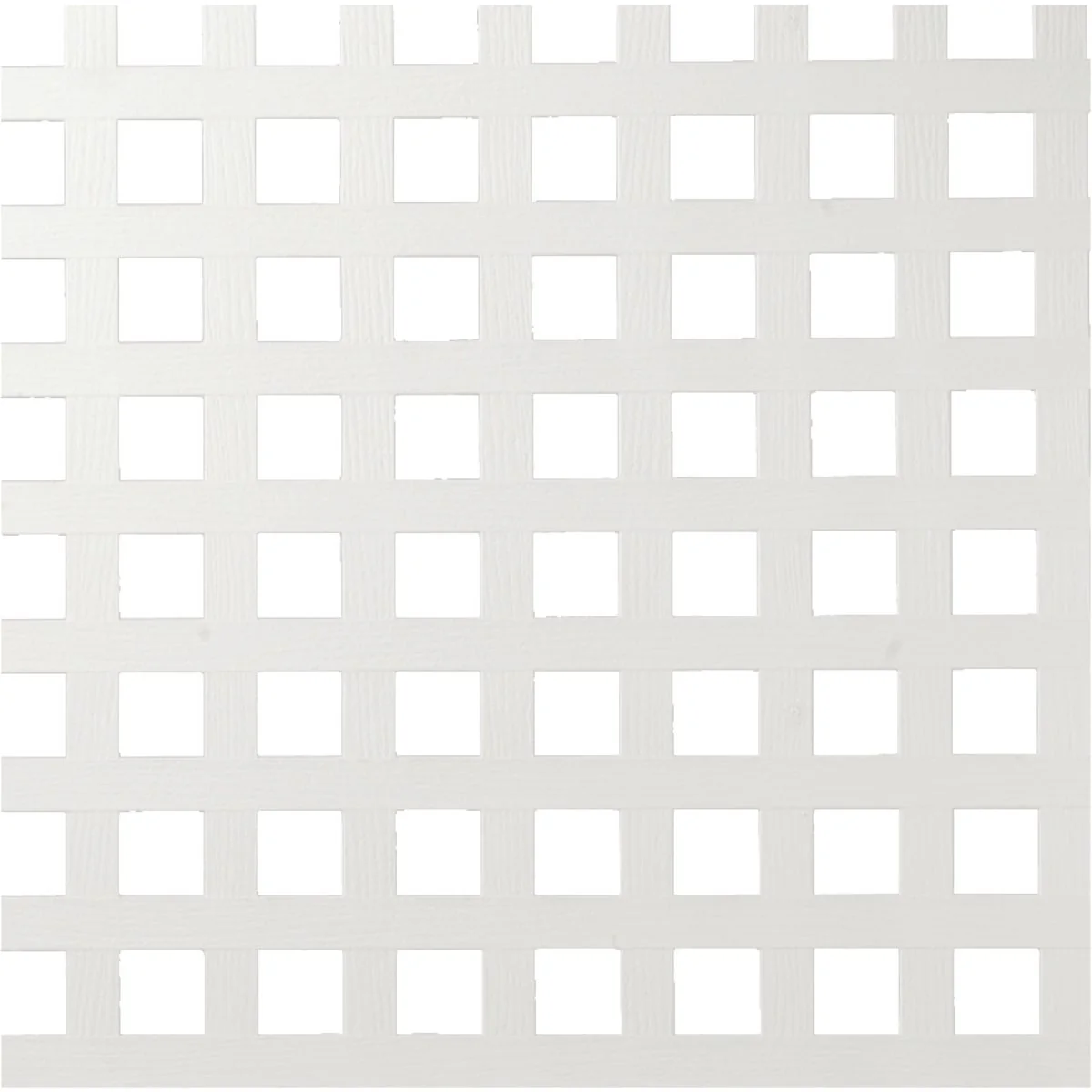Original Dimensions 4 Ft. W x 8 Ft. L x 3 16 In. Thick White Vinyl Privacy Square Lattice Panel Original Design