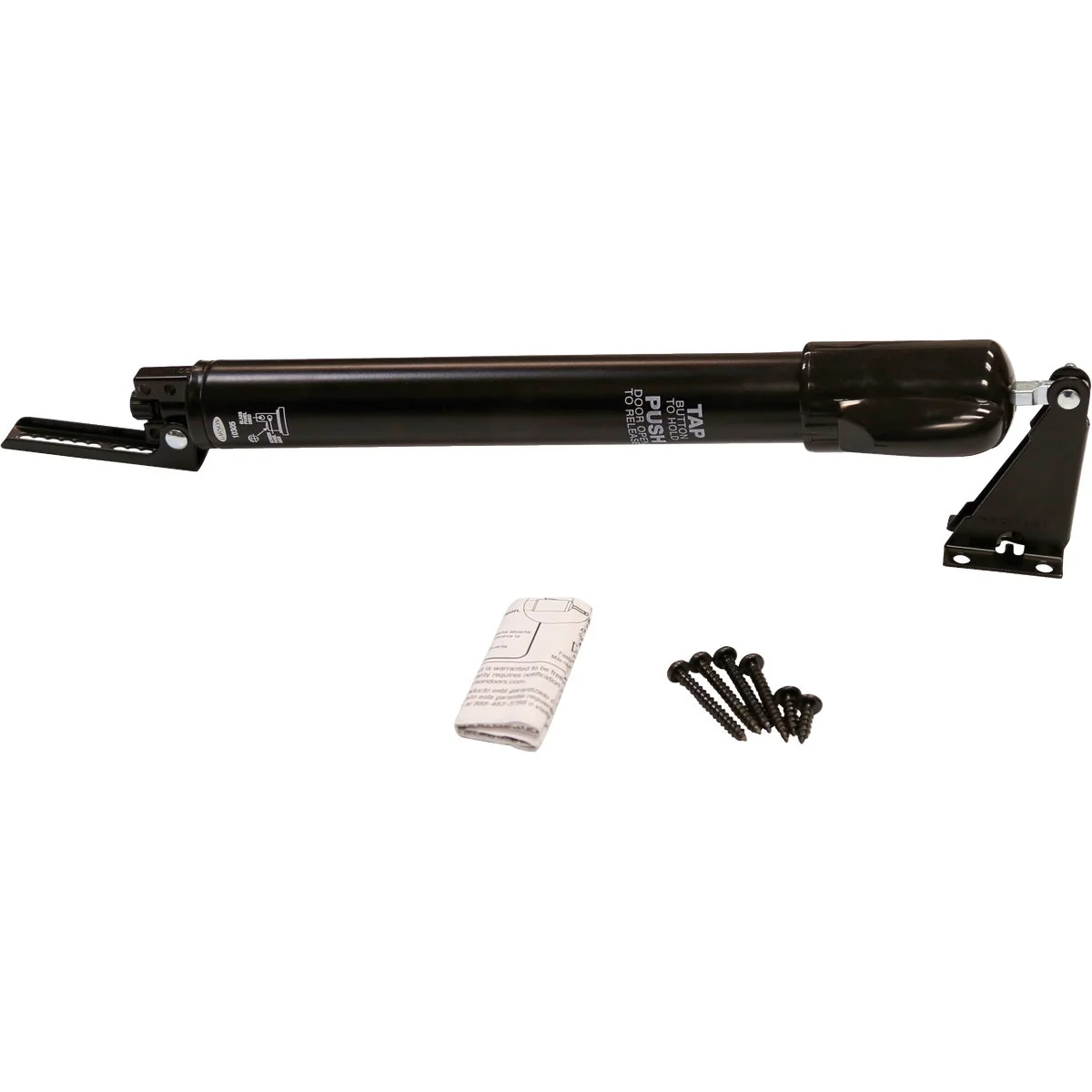 Genuine Larson Black Standard Duty Storm Door Closer with Hold Open World-Class