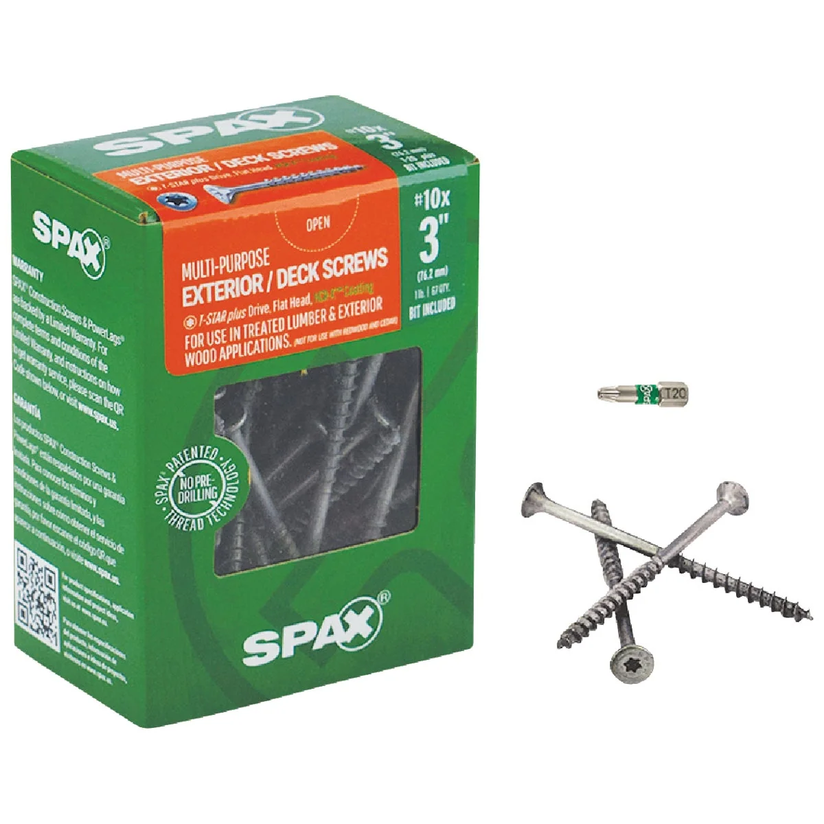 User-Friendly Spax 10 x 3 In. Flat Head Exterior Multi-Material Construction Screw 1 Lb. Box Optimized
