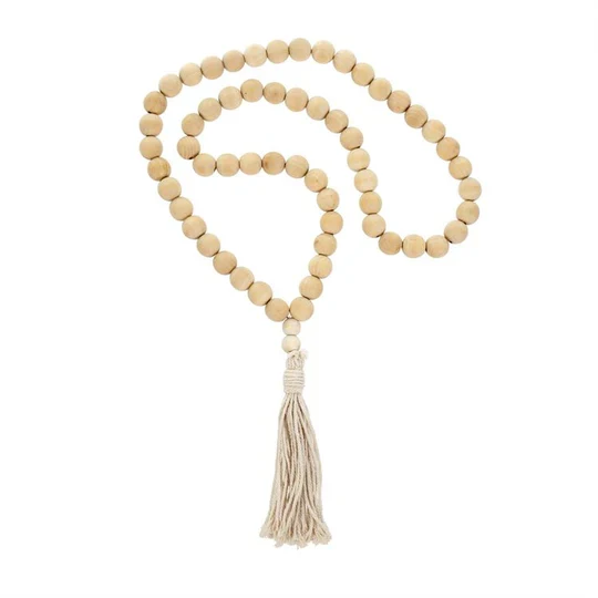 Selected TASSEL BLESSING BEADS - NATURAL Minimalist