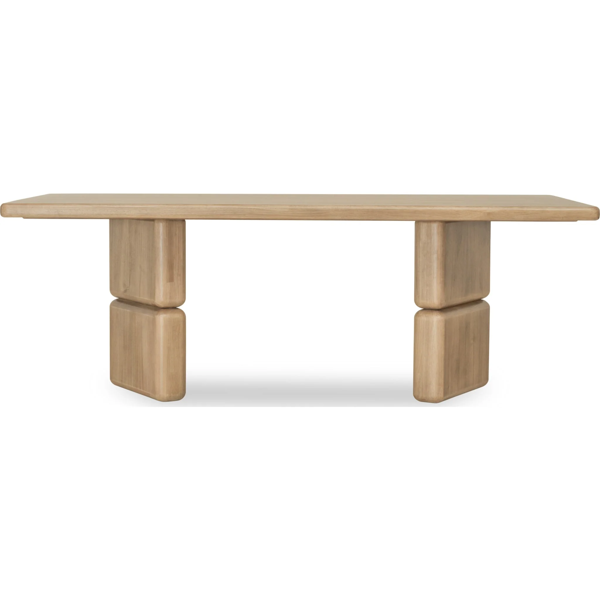 Smart Nelly Rectangular Acacia Wood Dining Table – Lioness Finish Breathable