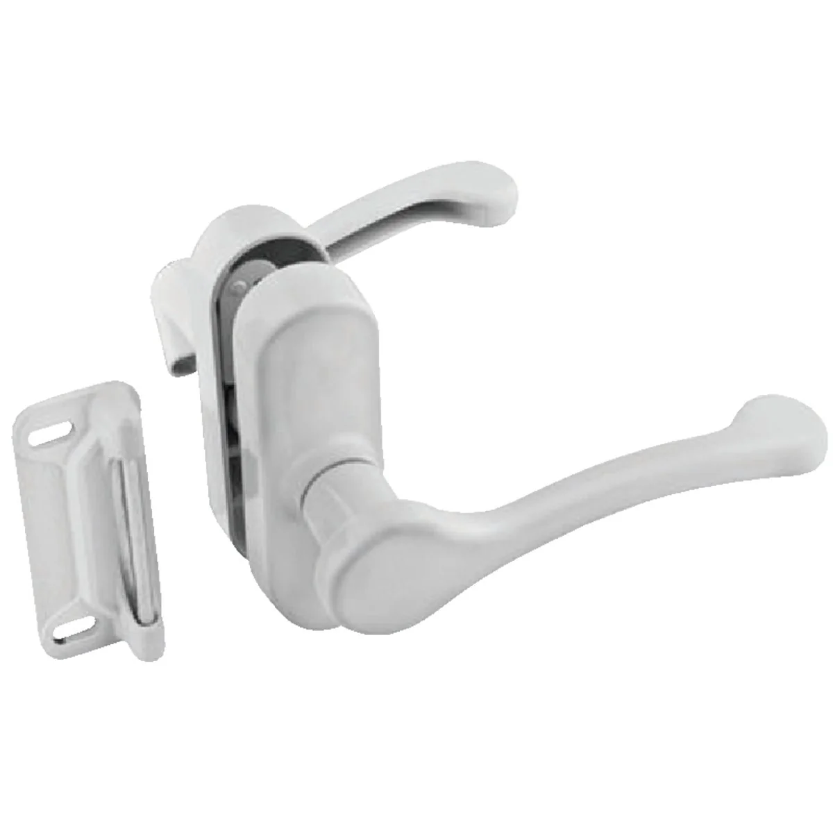 Unique National White Lever Screen Storm Door Latch Stylish