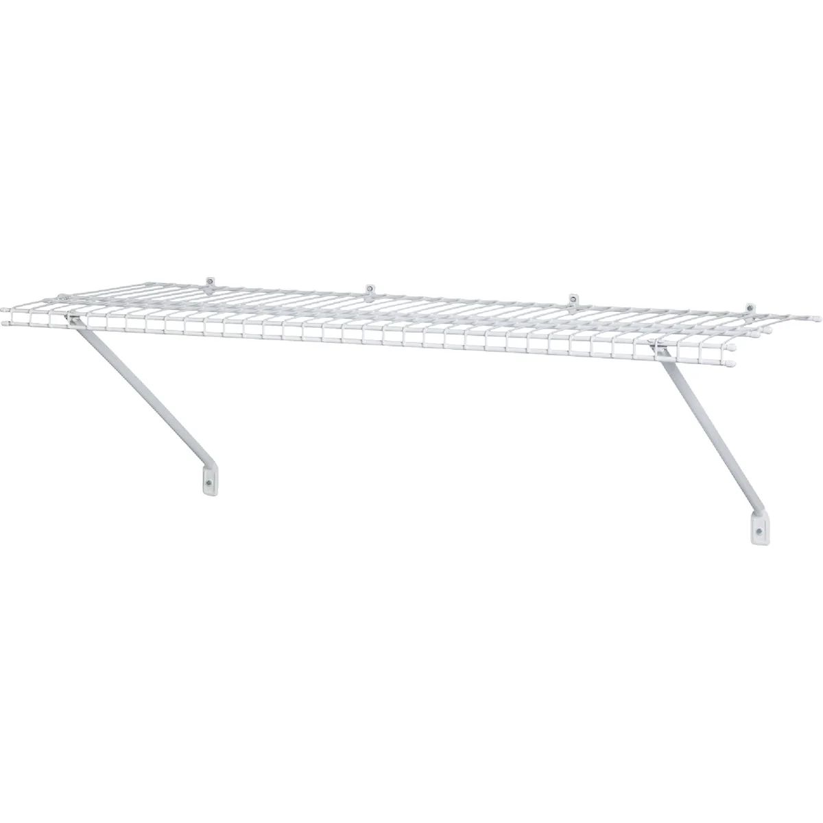 Dependable ClosetMaid 2 Ft. W. x 12 In. D Ventilated Shelf Kit White Clean
