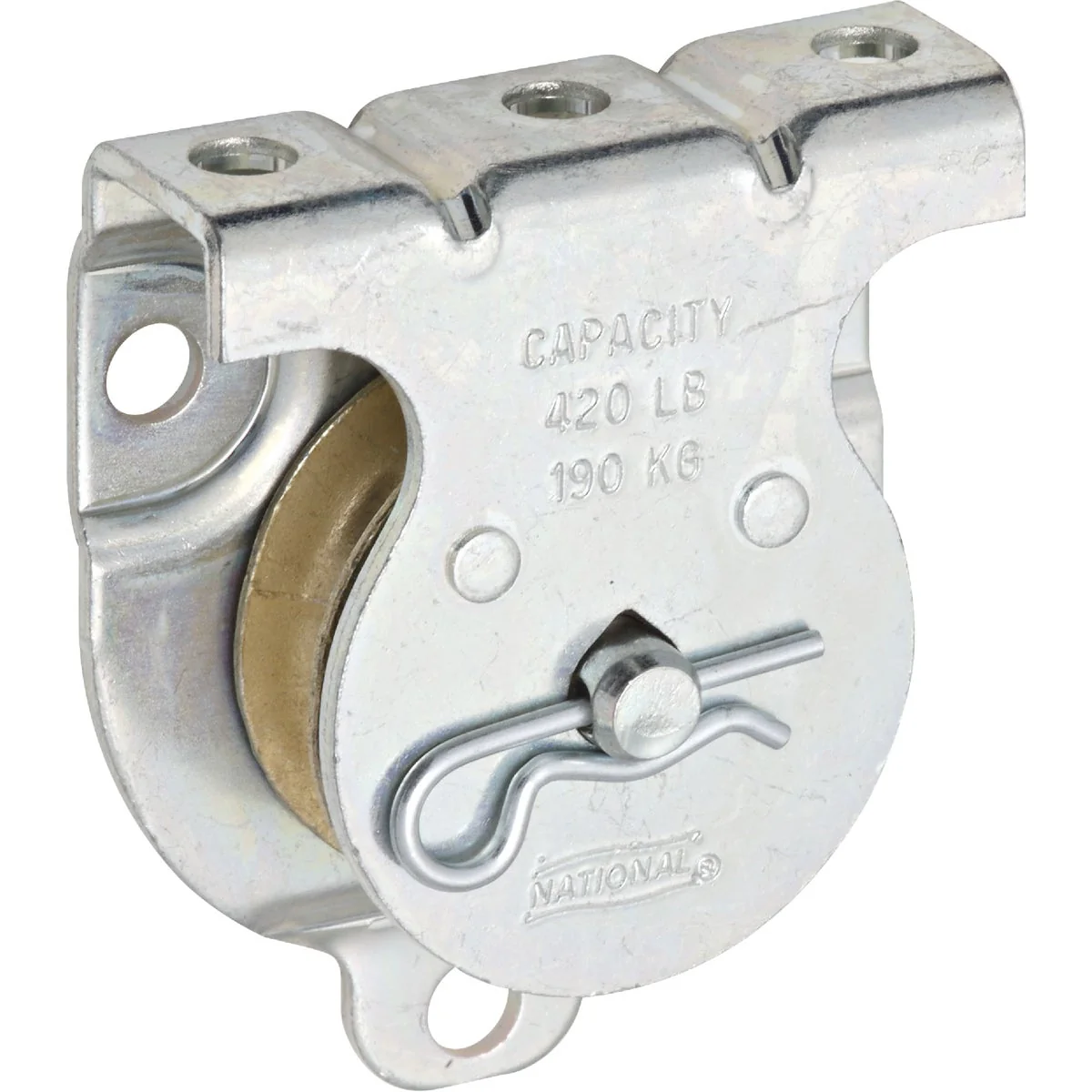 Soft National 1-1 2 In. O.D. Single Wall Ceiling Mount Rope Pulley Original Design