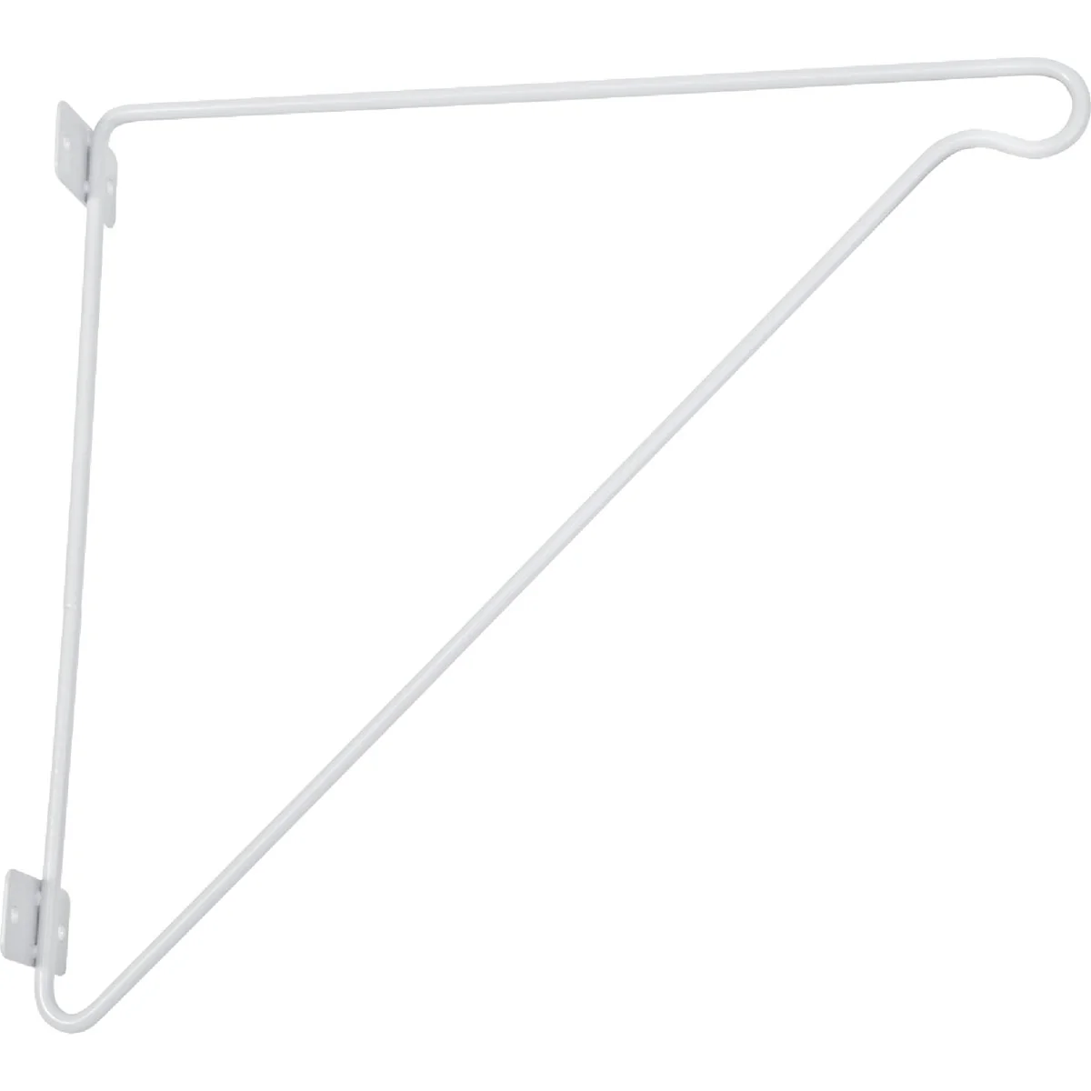 Relaxed ClosetMaid SuperSlide 11-1 4 In. H. x 12 In. D. Closet Shelf Rod Bracket White Detailed