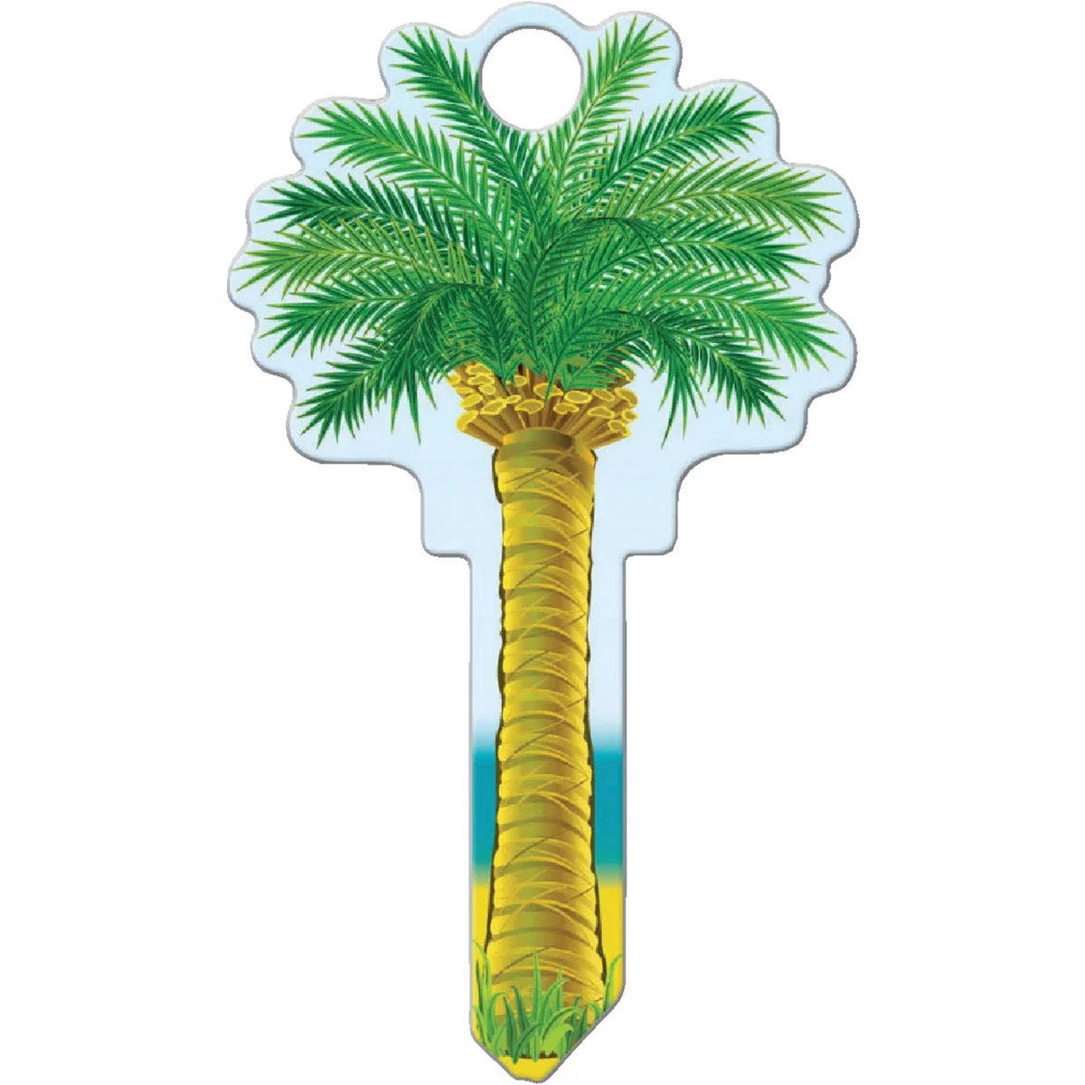 Superior Lucky Line Palm Tree Design Decorative House Key KW11 Genuine