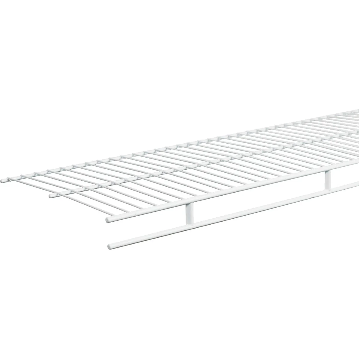 Fine ClosetMaid 8 Ft. W. x 12 In. D. Ventilated Wire Shelf Rod White Crafted