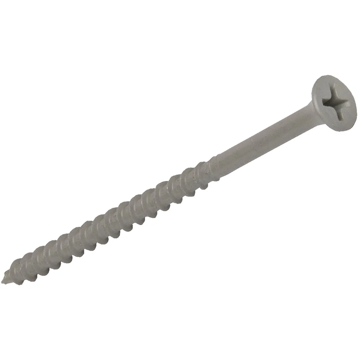 Crafted Grip-Rite PrimeGuard Standard 8 x 2-1 2 In. Phillips Gray Wood Deck Screw 1825 Ct. Pail Eco-Friendly