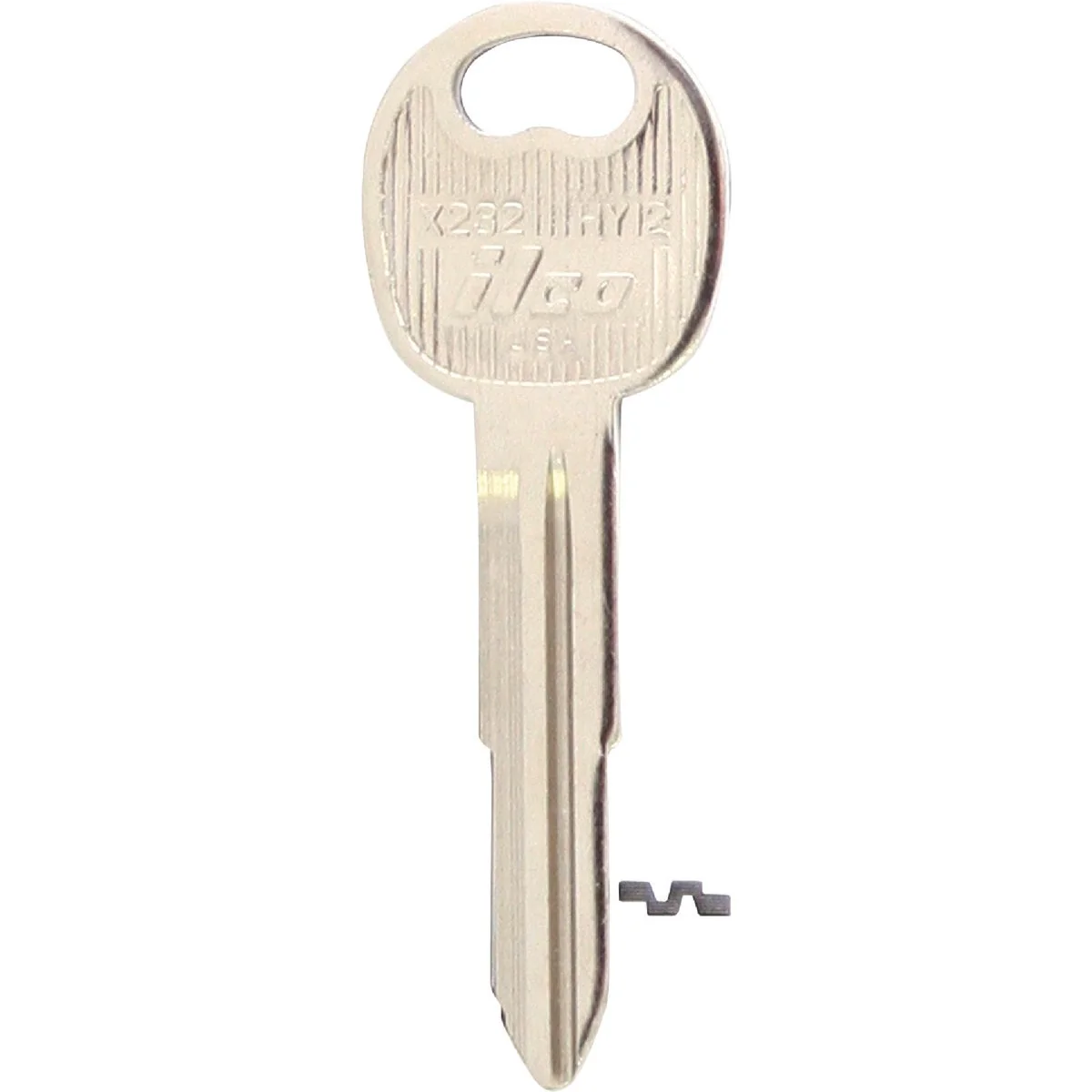 Flexible ILCO Hyundai Nickel Plated Automotive Key HY12 10-Pack Advanced