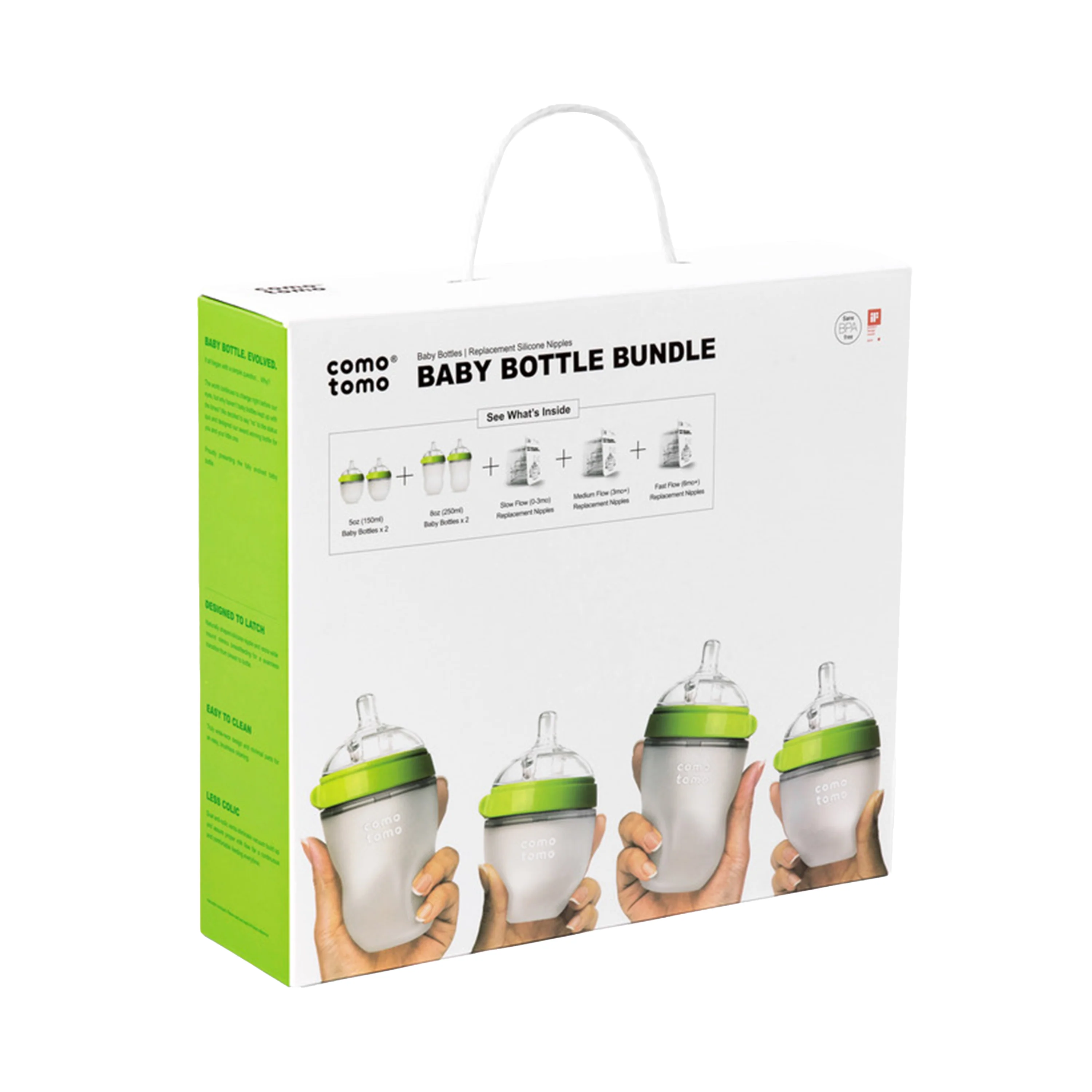 Fine Comotomo Baby Bottle Gift Set Secure