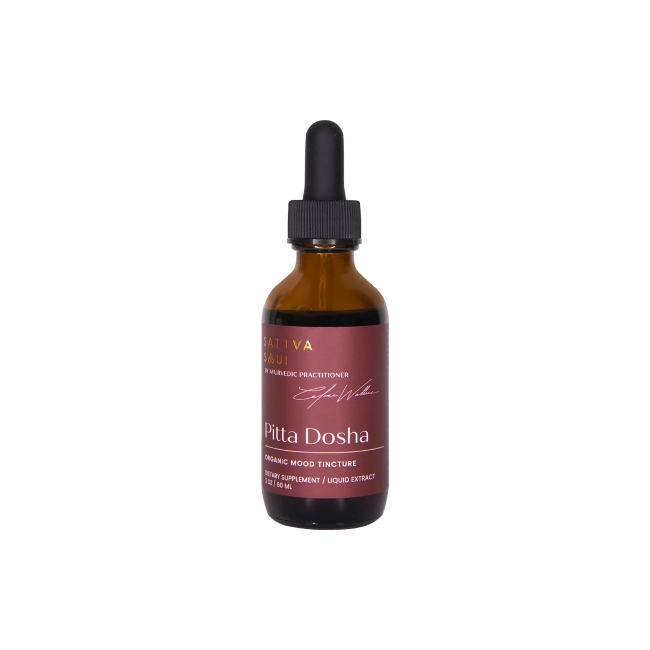 Unique Sattva Soul Organic Pitta Tincture - Mood Support Traditional