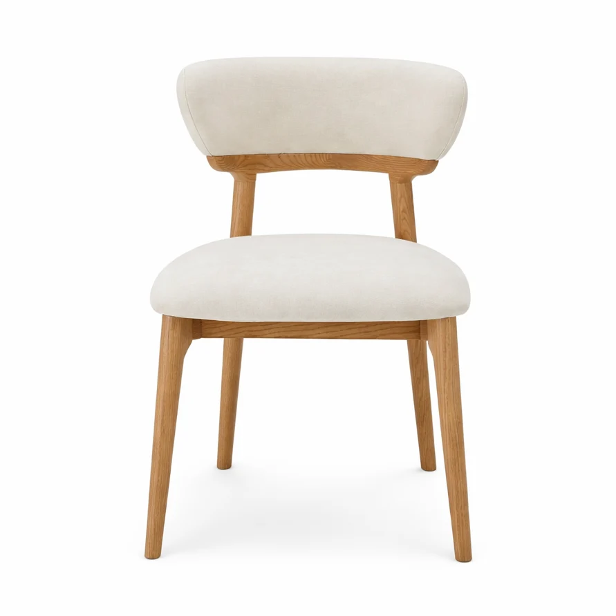 Consistent Danny Solid Oak Wood Dining Chair Premium