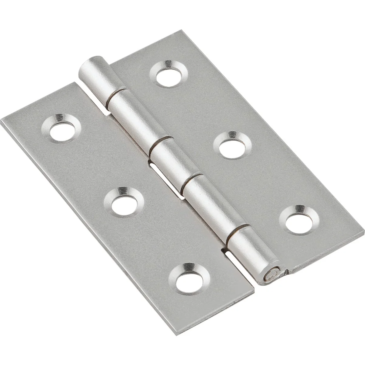 Verified National 2 In. x 1-3 8 In. Satin Nickel Broad Hinge 2-Pack Healthy