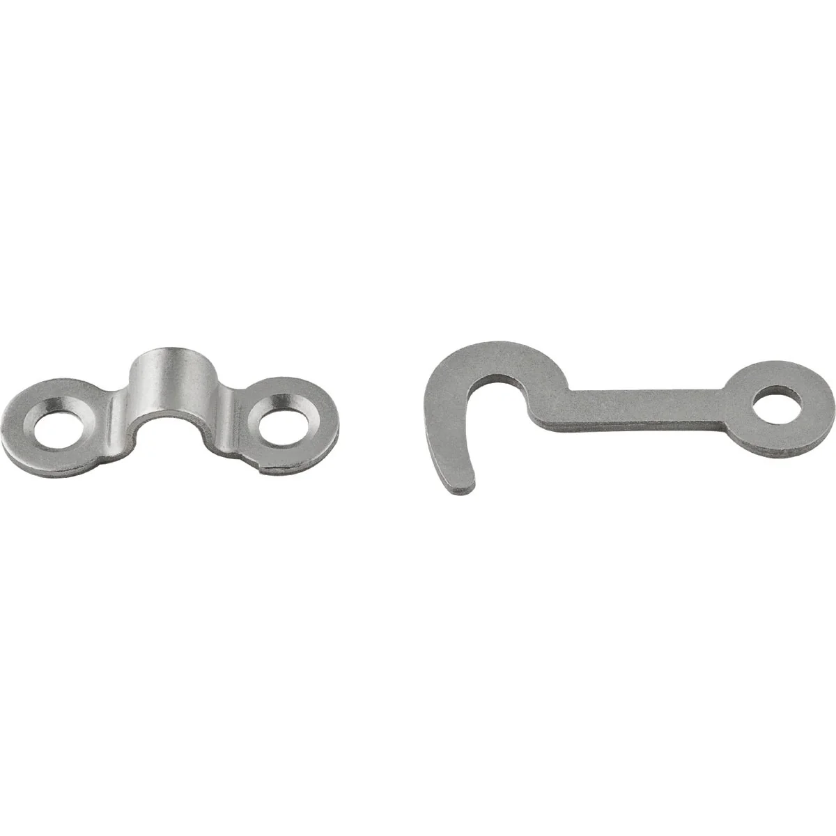 Stylish National Satin Nickel Decorative Hook and Staple 2 Count Verified
