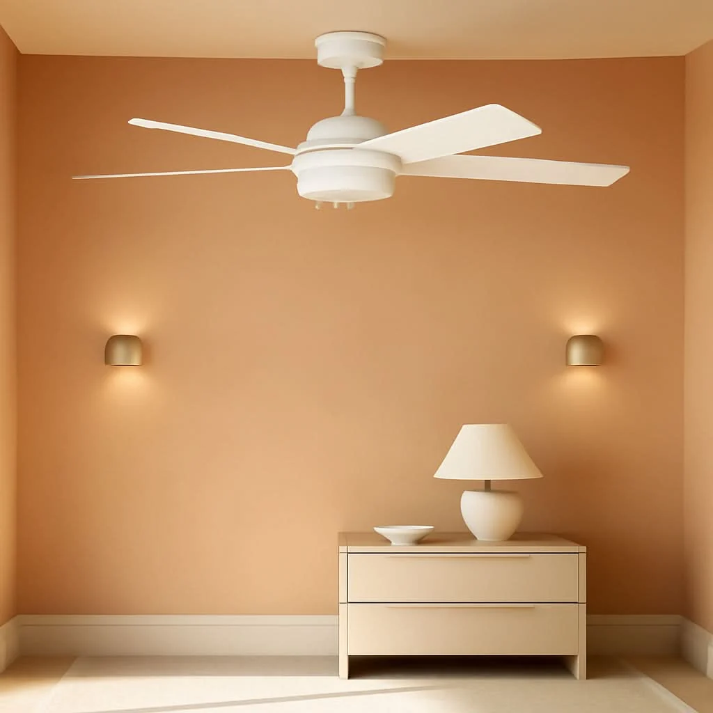 Reusable 52 Inch White Ceiling Fan With Dimmable LED Lights Practical