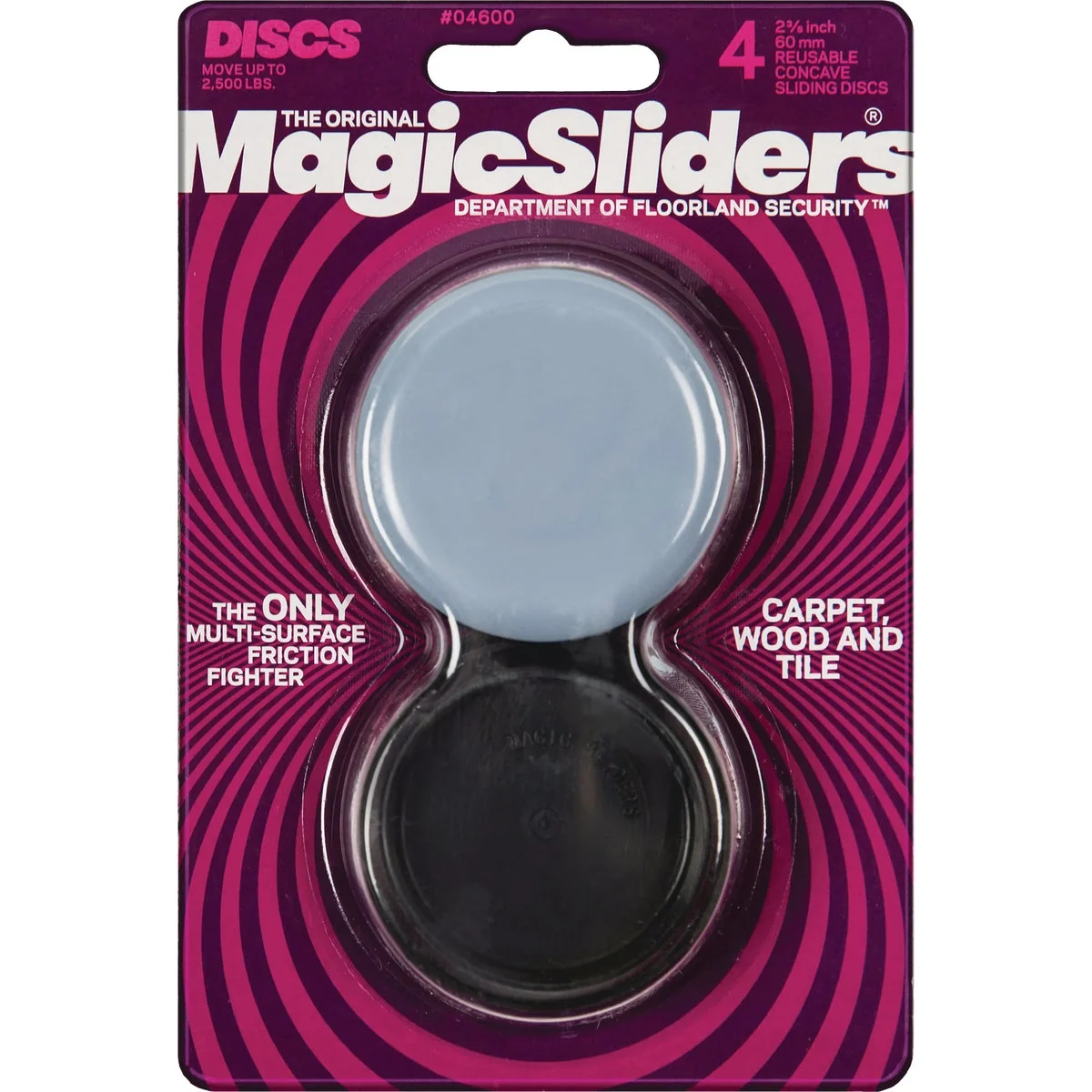 Solid Sliders 2-3 8 In. Concave Round Furniture Glide 4-Pack Exceptional