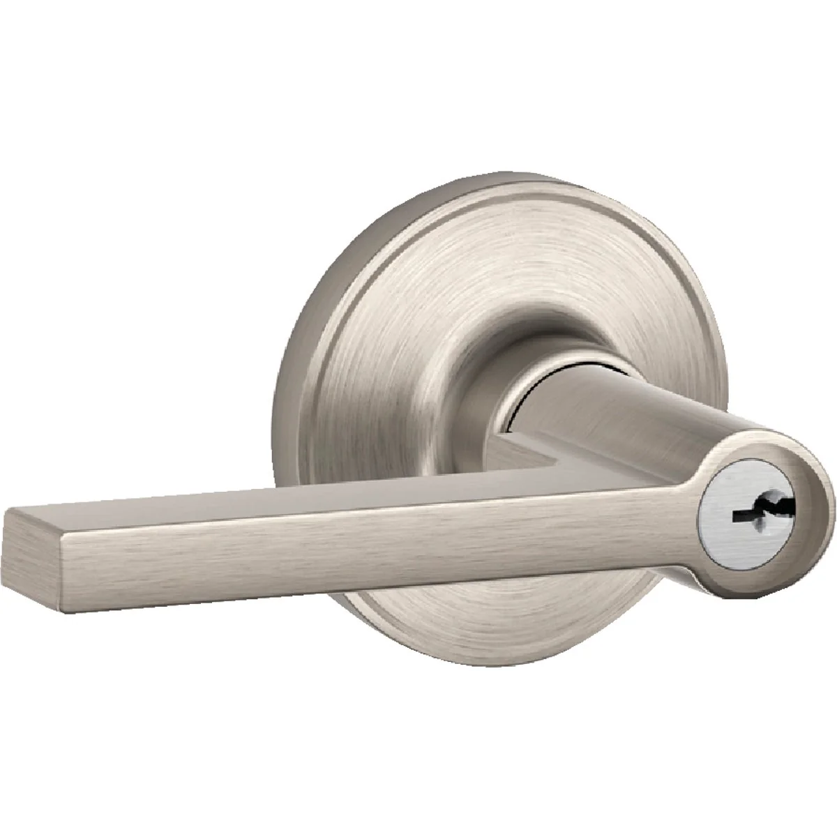 Practical Dexter Solstice Satin Nickel Entry Door Lever Lockset Smooth